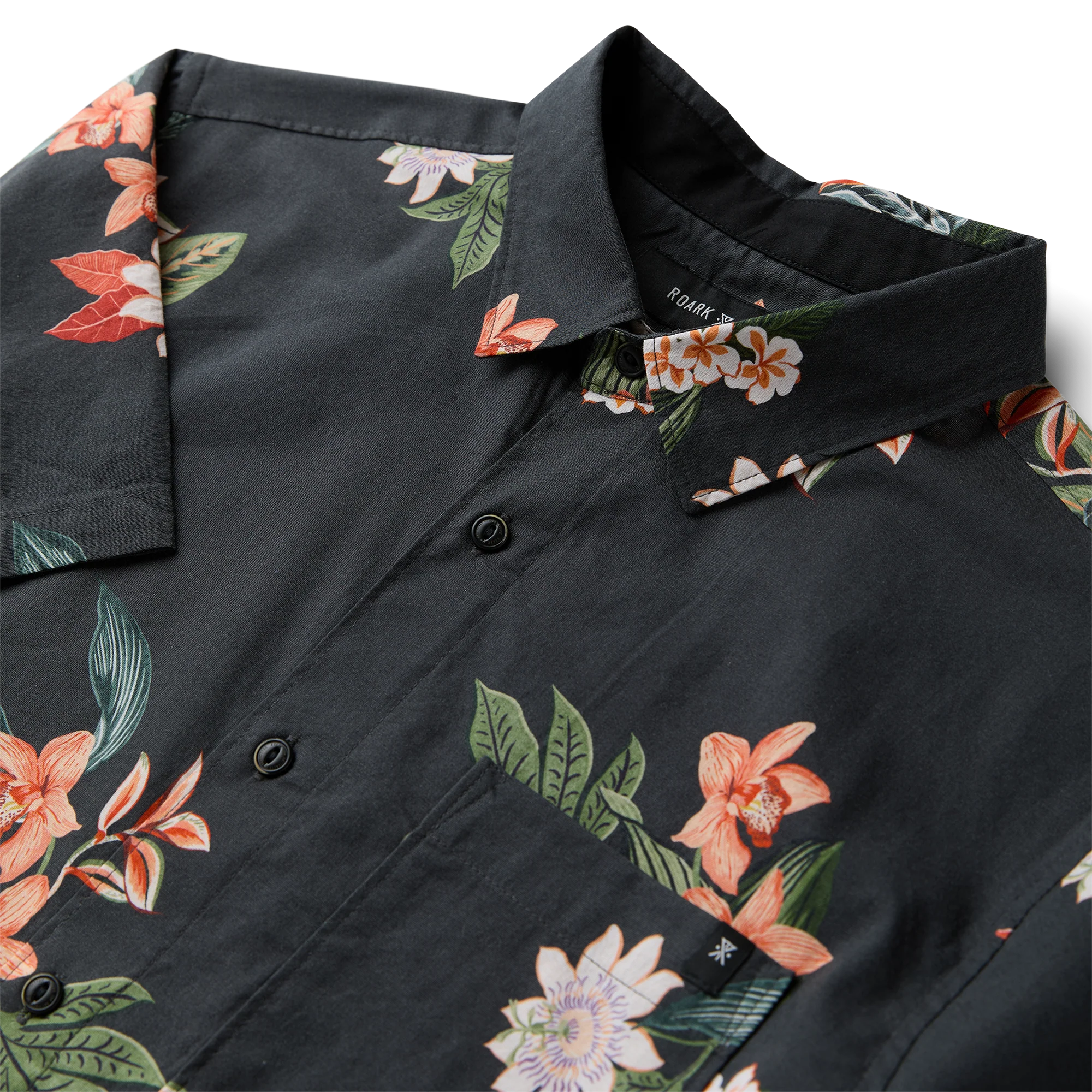 Journey Short Sleeve Button Up Shirt - Onyx - Image 4