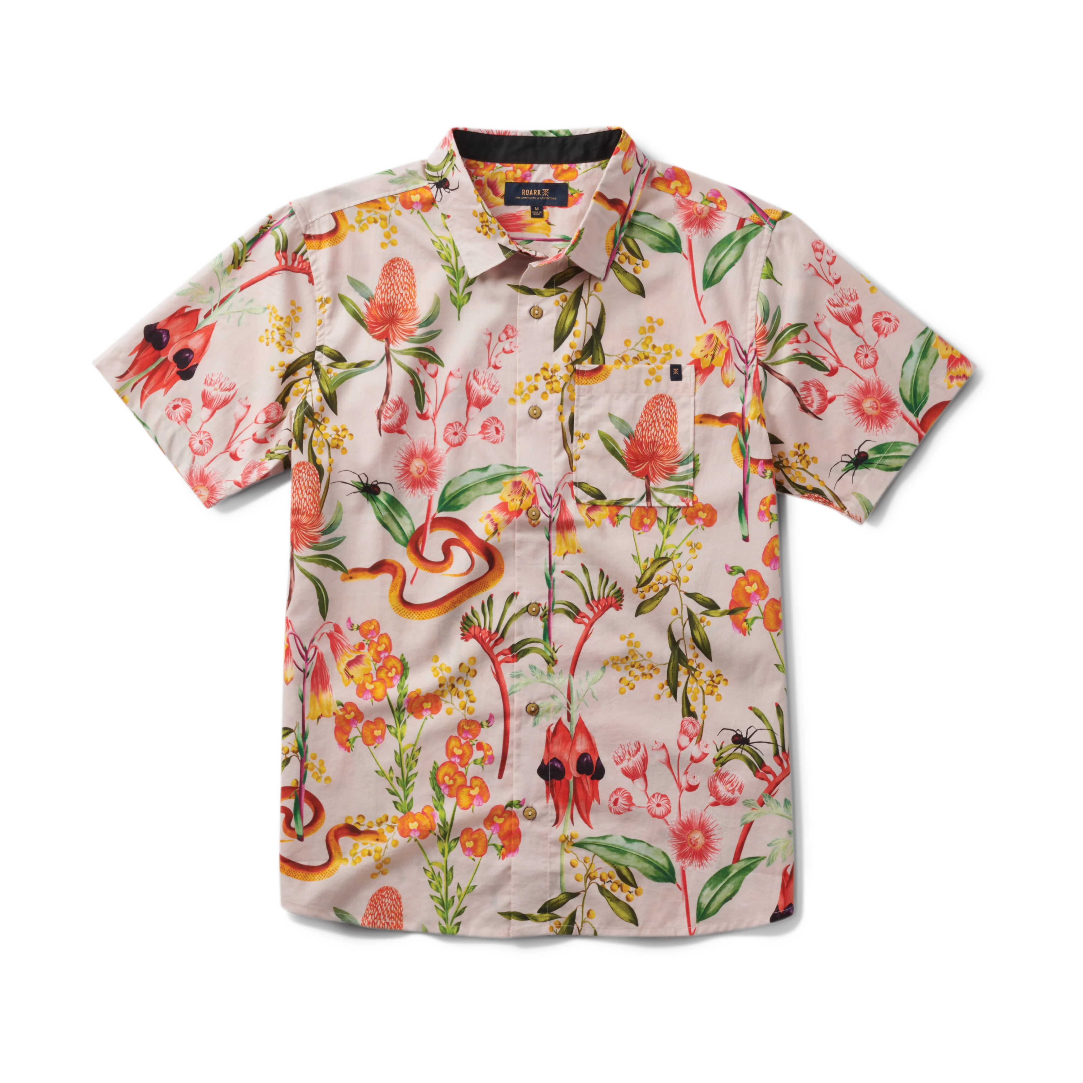 Journey Short Sleeve Button Up Shirt - Dusty Violet