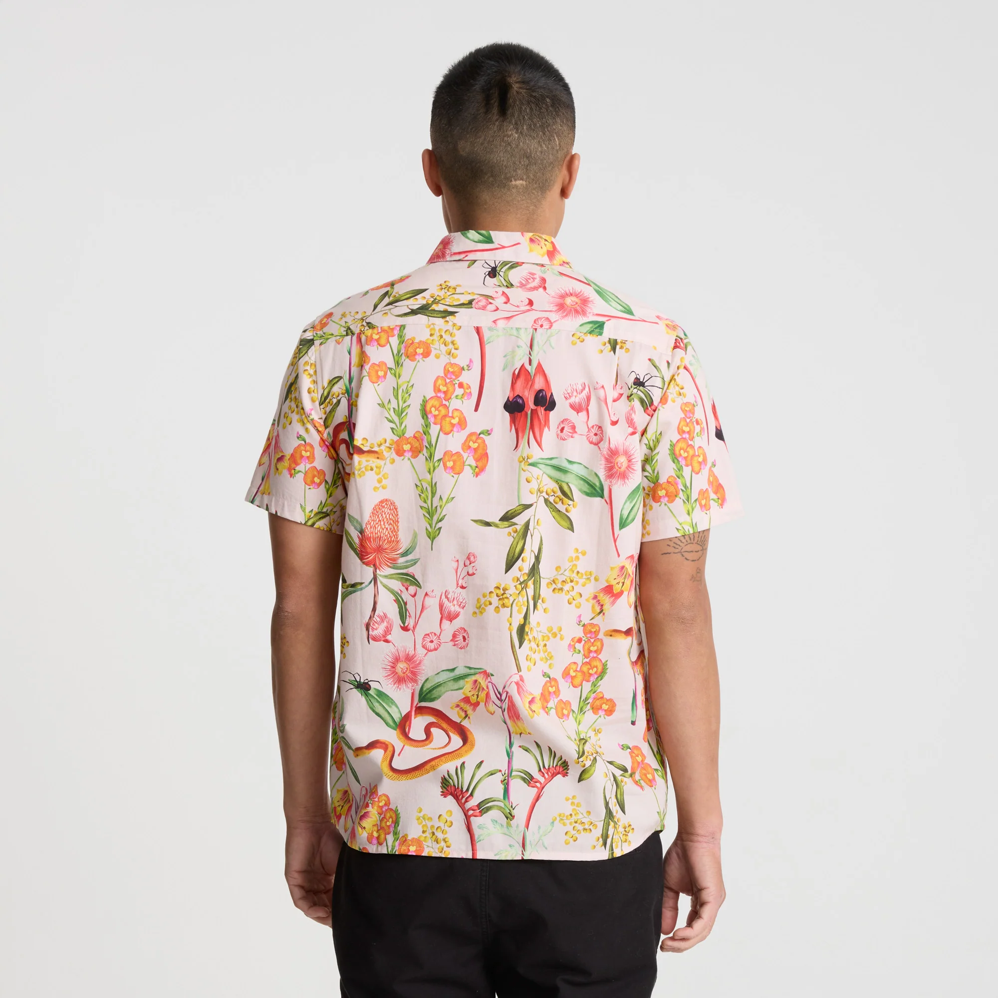 Journey Short Sleeve Button Up Shirt - Dusty Violet - Image 10