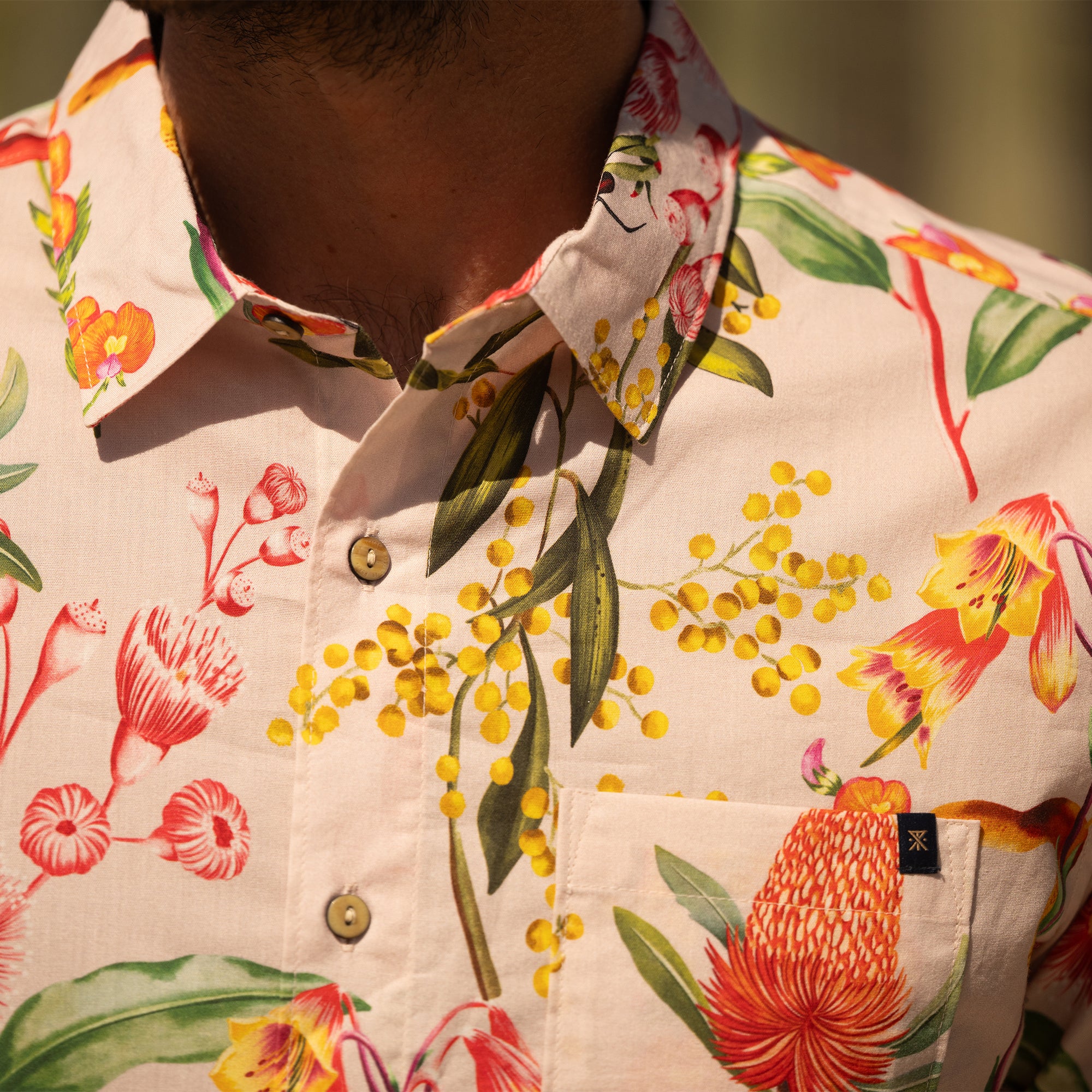 Journey Short Sleeve Button Up Shirt - Dusty Violet - Image 5