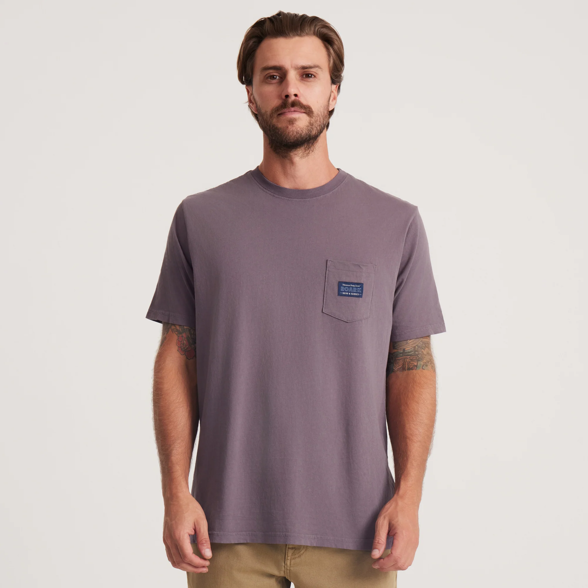 Label Pocket Premium Tee - Shark - Image 2