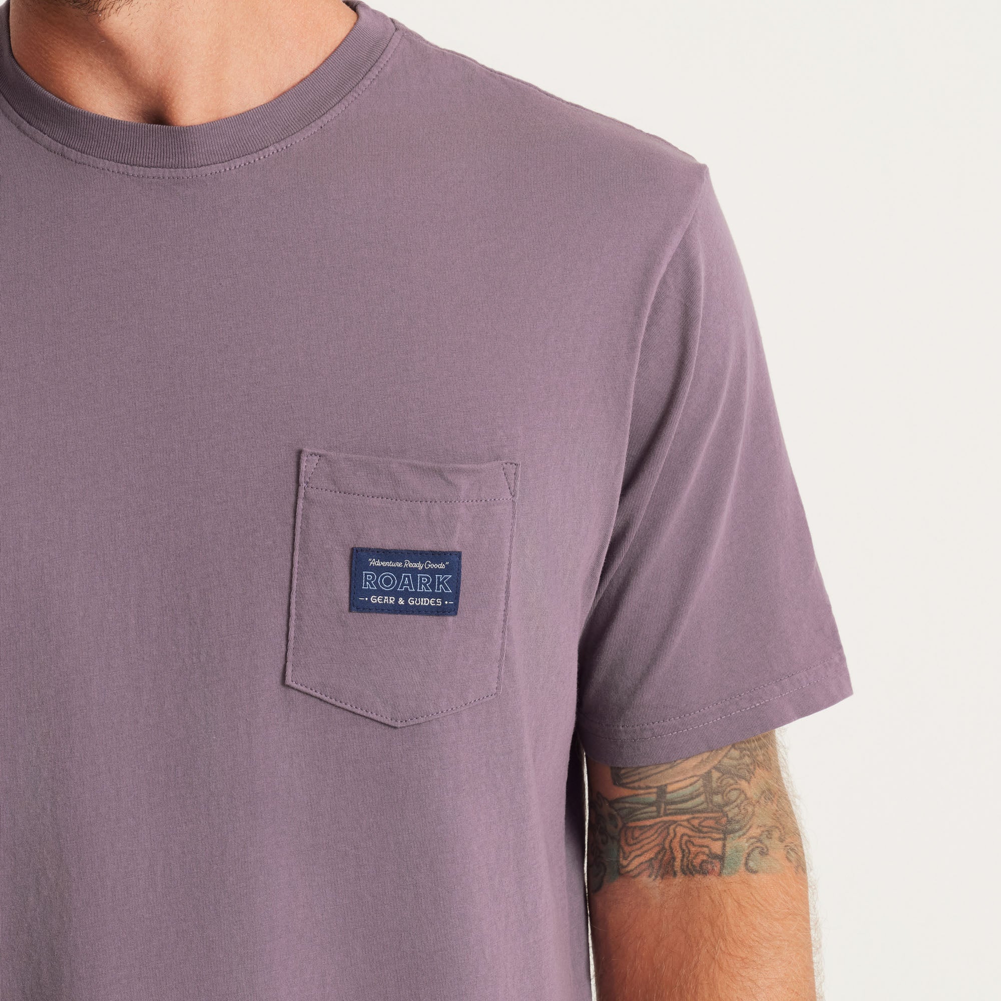 Label Pocket Premium Tee - Shark - Image 4