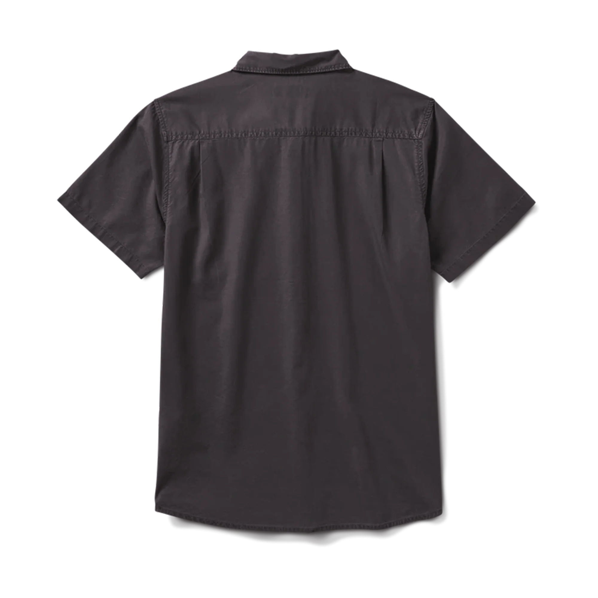 Made To Fade Short Sleeve Button Up Shirt - Washed Charcoal - Image 6