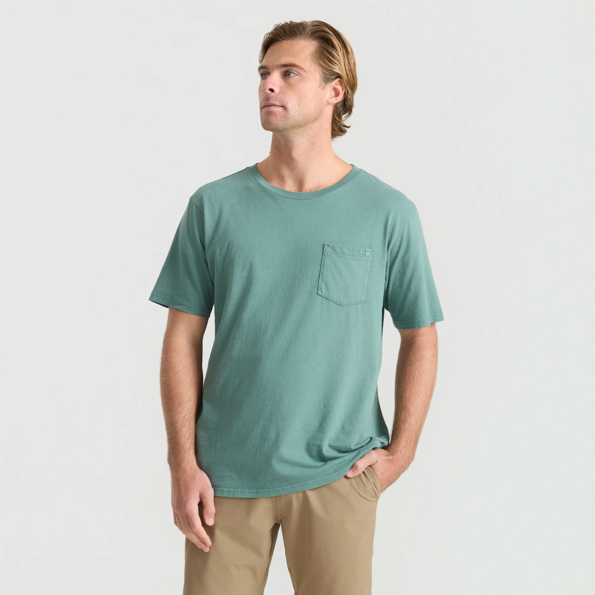 Made To Fade Short Sleeve Tee - Washed Slate Green - Image 3