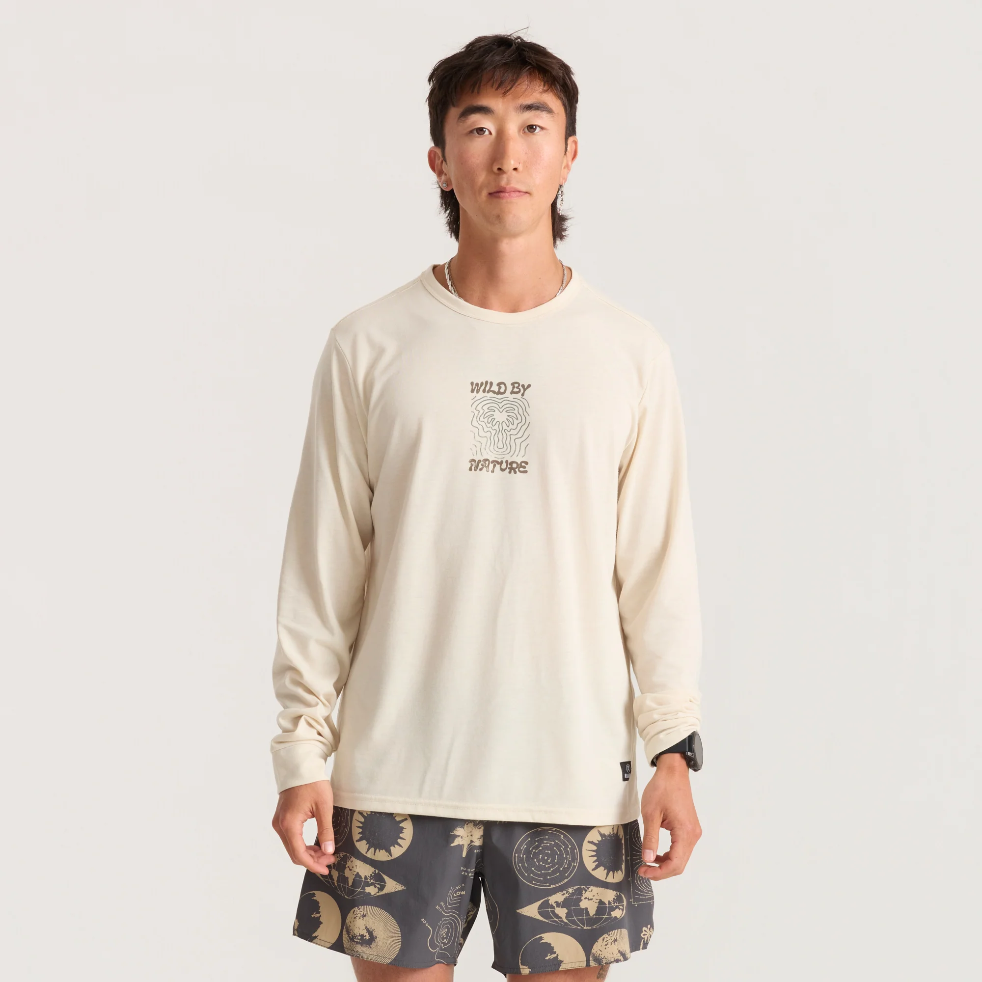 Mathis Active Long Sleeve Tee - Ivory - Image 2