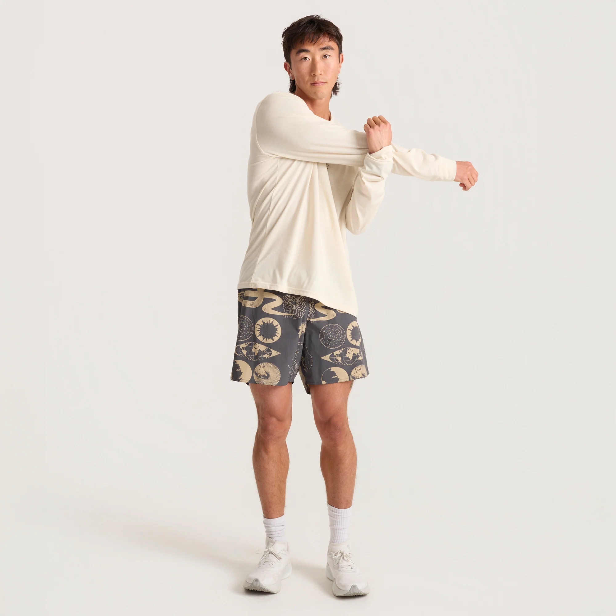 Mathis Active Long Sleeve Tee - Ivory - Image 4