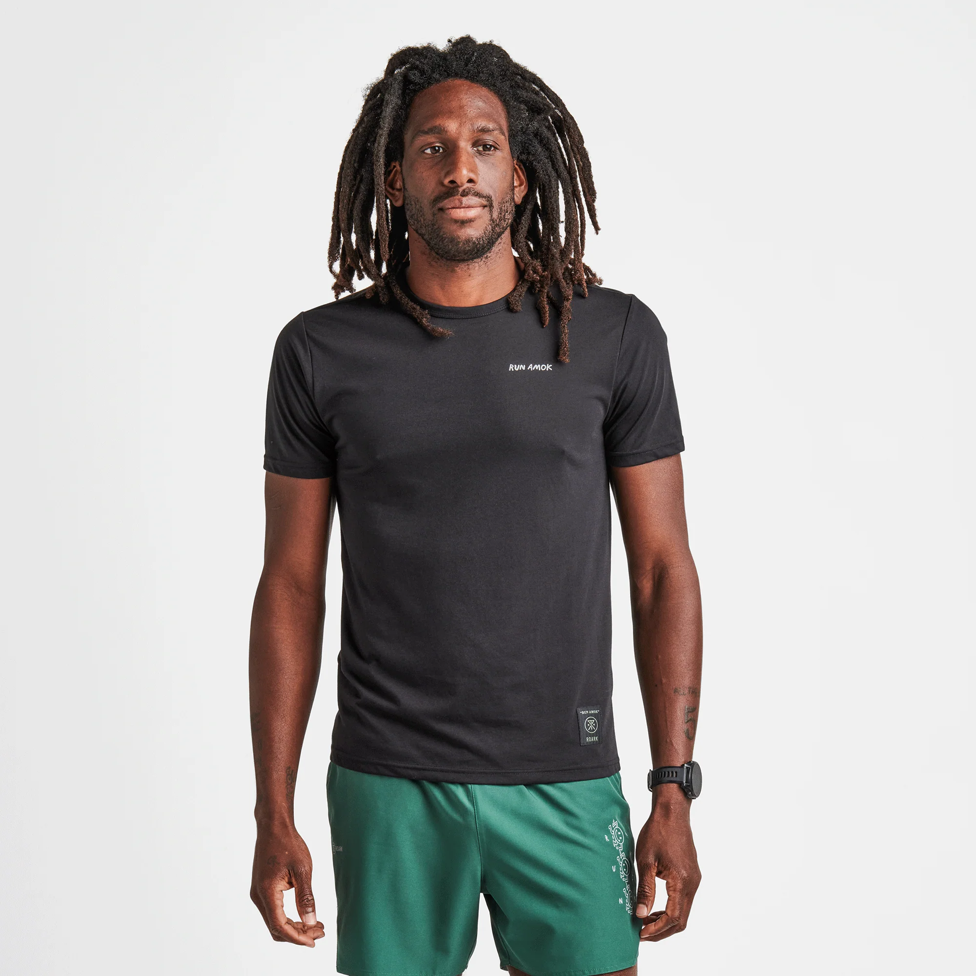 Mathis Core Short Sleeve Active Tee - Black - Image 3