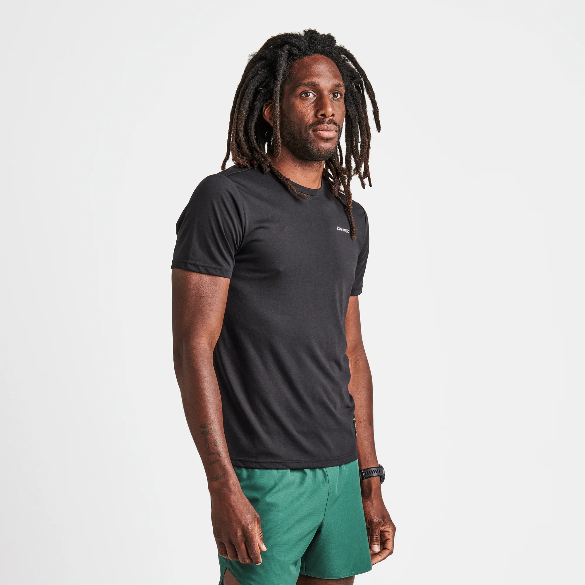 Mathis Core Short Sleeve Active Tee - Black - Image 4