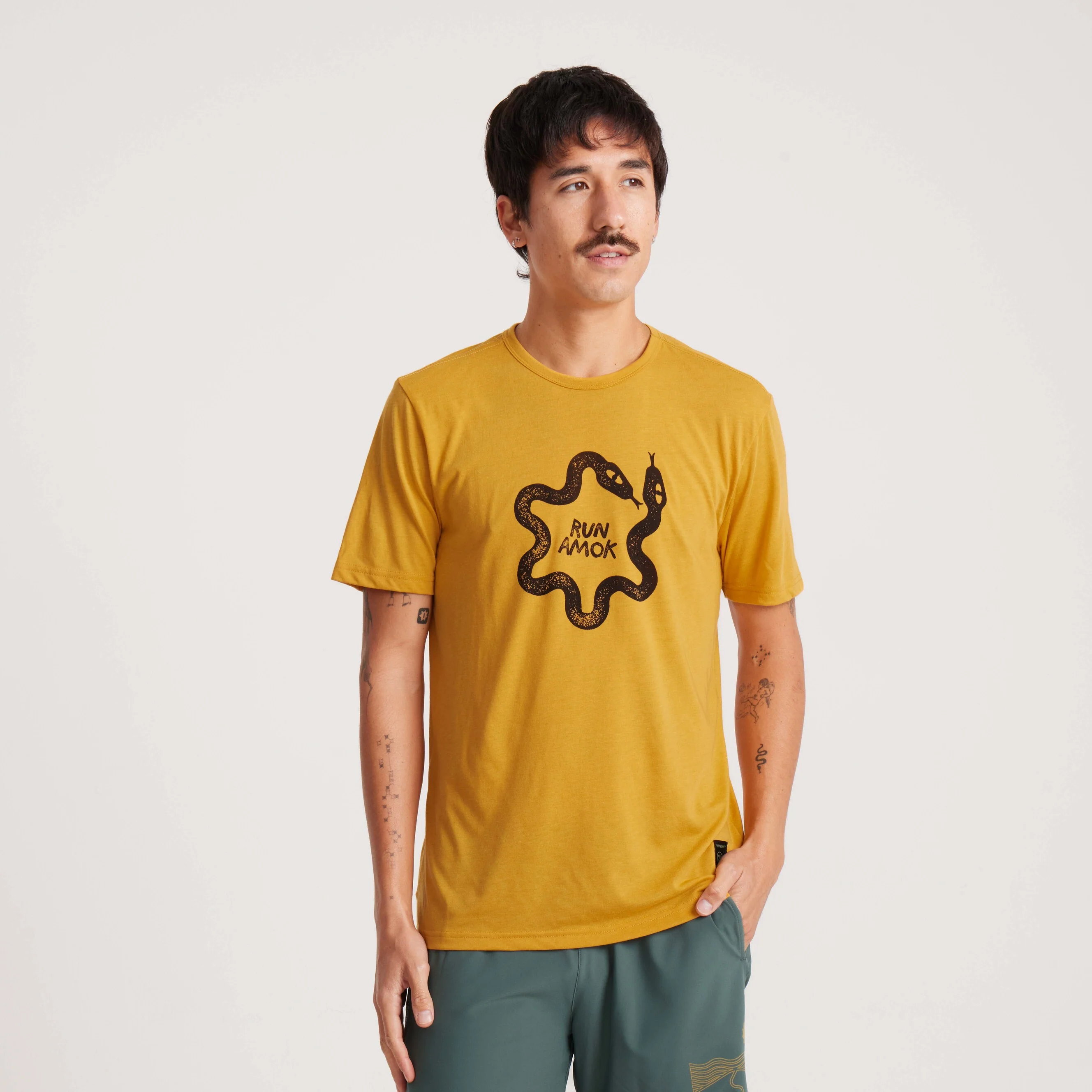Mathis Core Short Sleeve Active Tee - Sunburst - Image 3