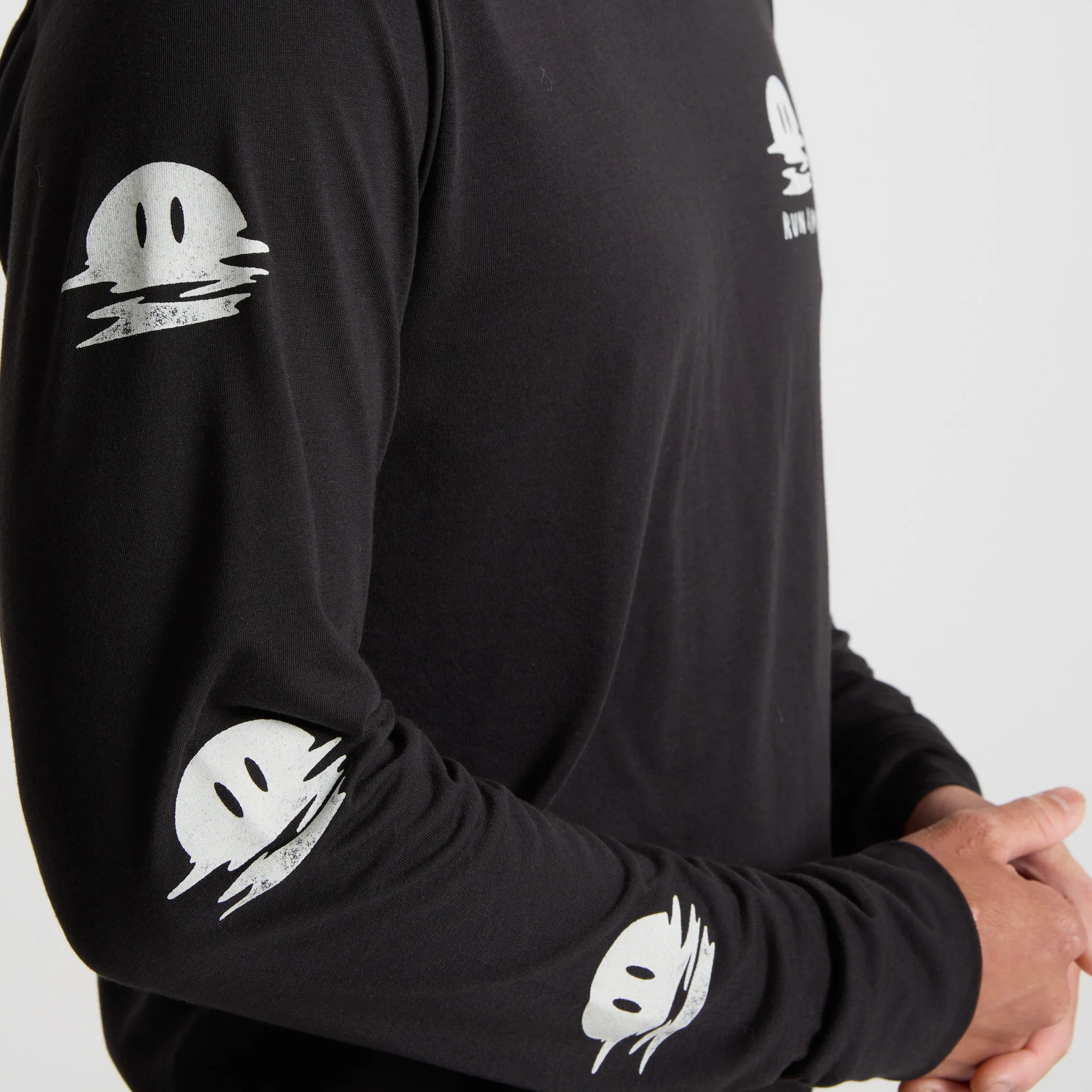 Mathis Long Sleeve Active Tee - Black - Image 6