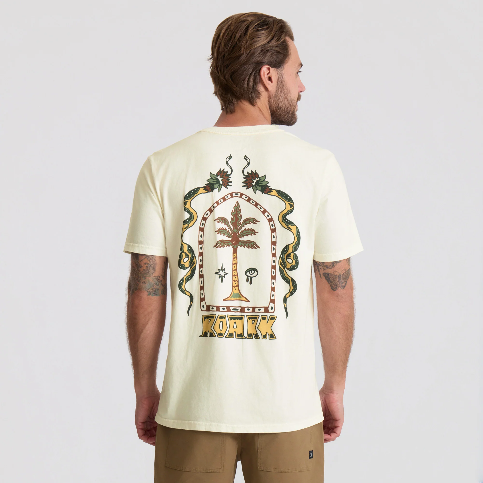 Augs Palm Premium Tee - Off White - Image 3