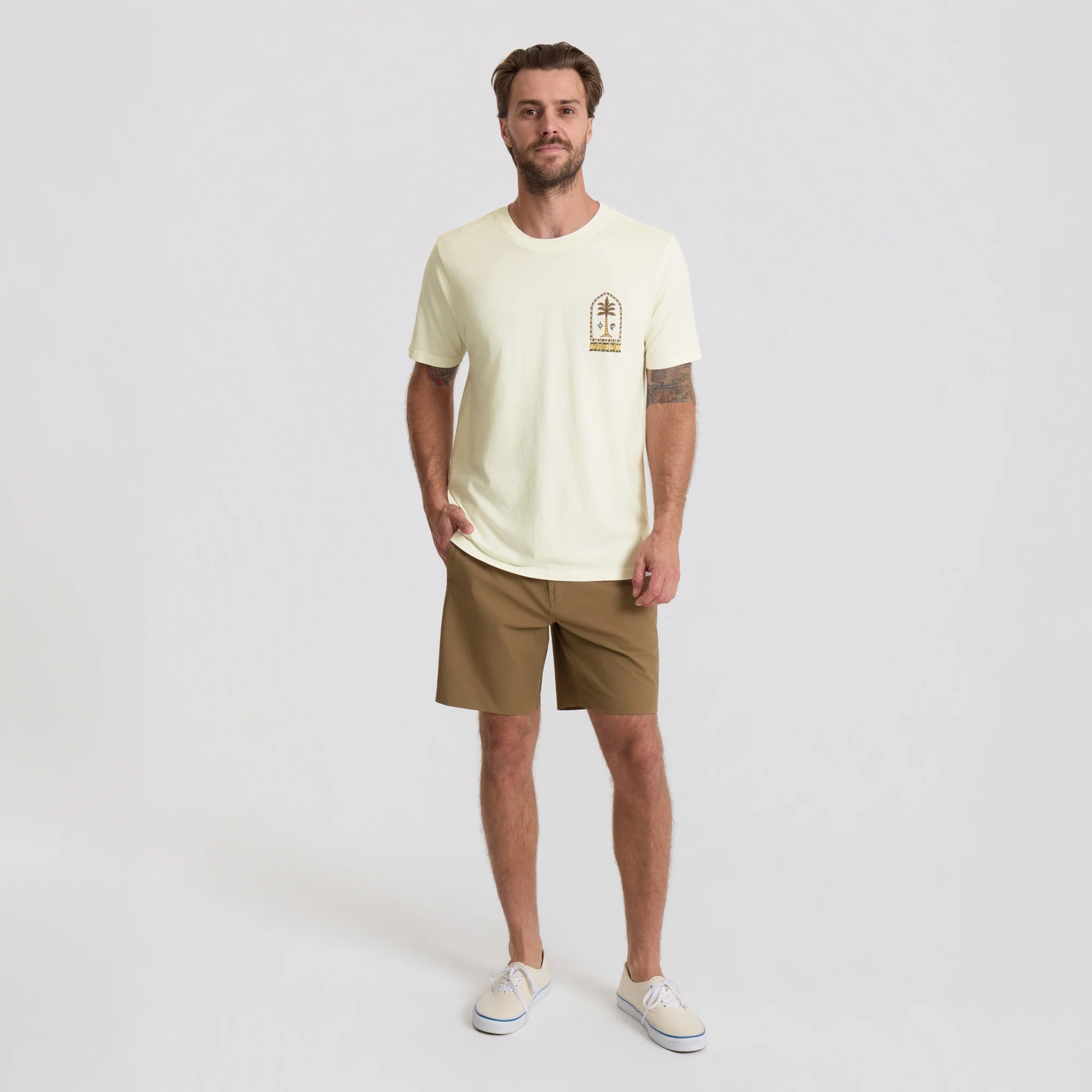 Augs Palm Premium Tee - Off White - Image 4