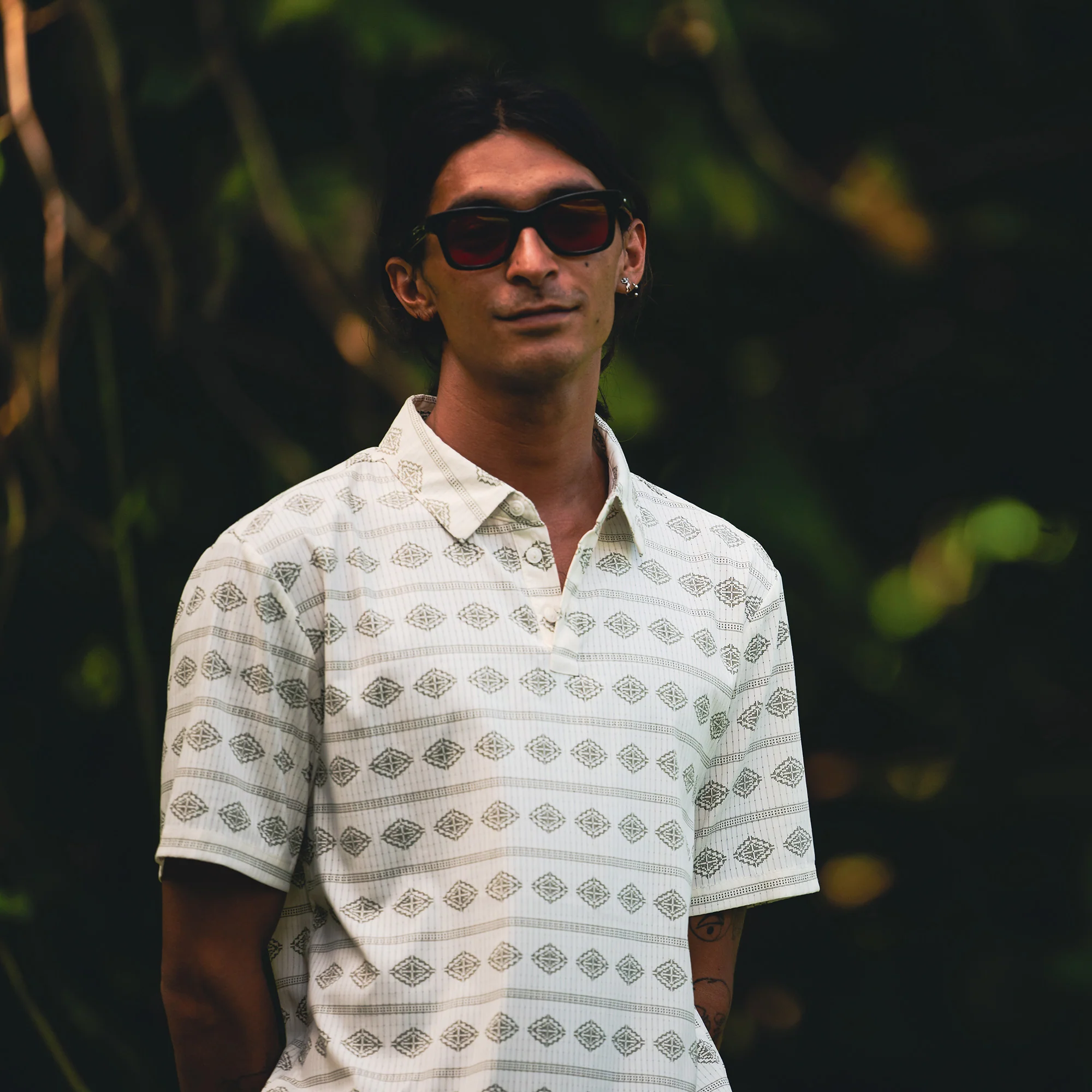 Bless Up Breathable Stretch Polo Shirt - Unbleached - Image 2