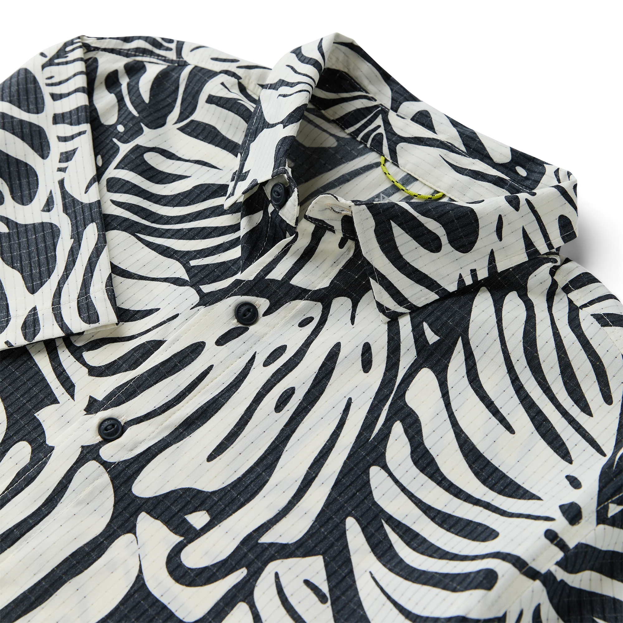 Bless Up Breathable Stretch Shirt - Black Monstera - Image 5