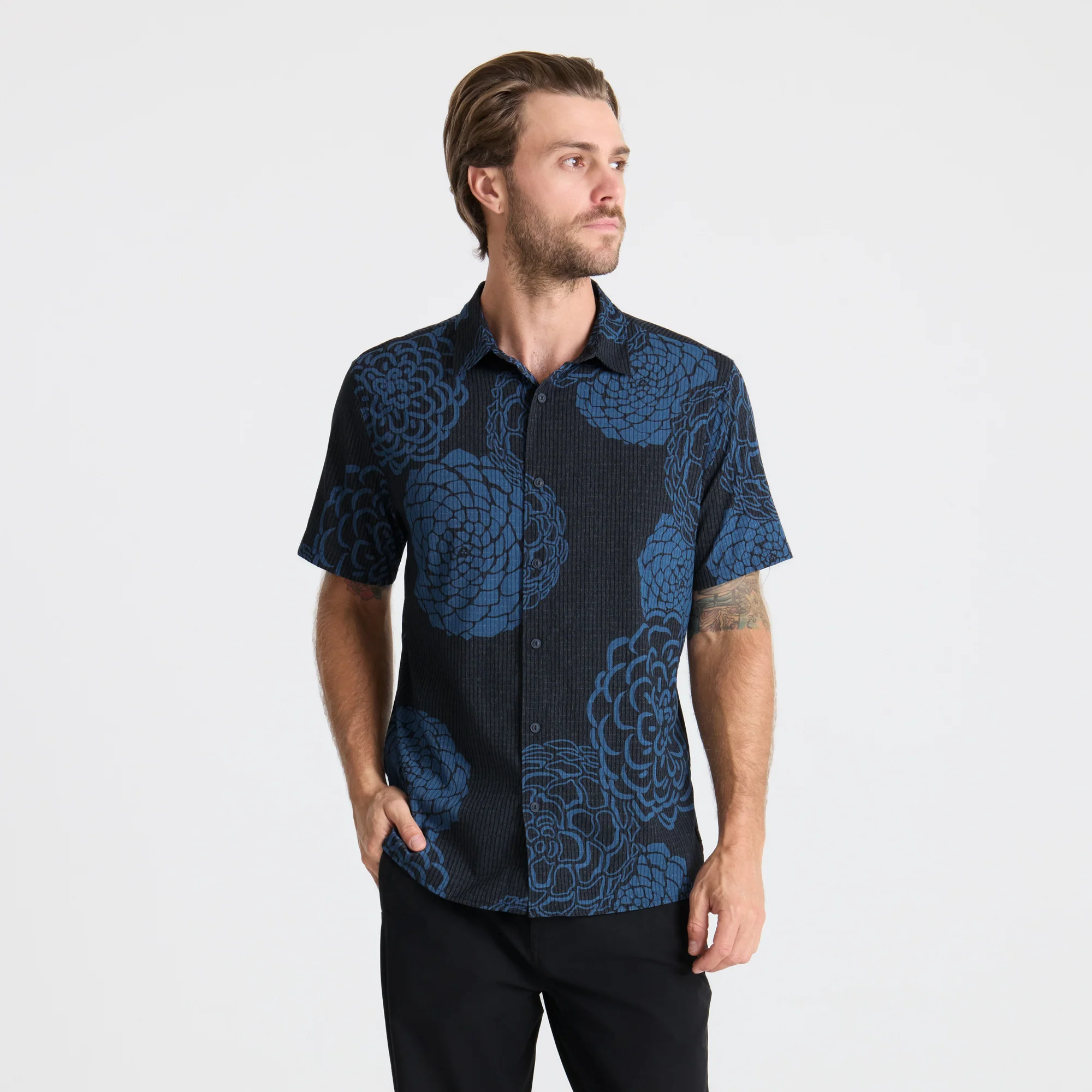 Bless Up Breathable Stretch Shirt - Dark Navy - Image 4