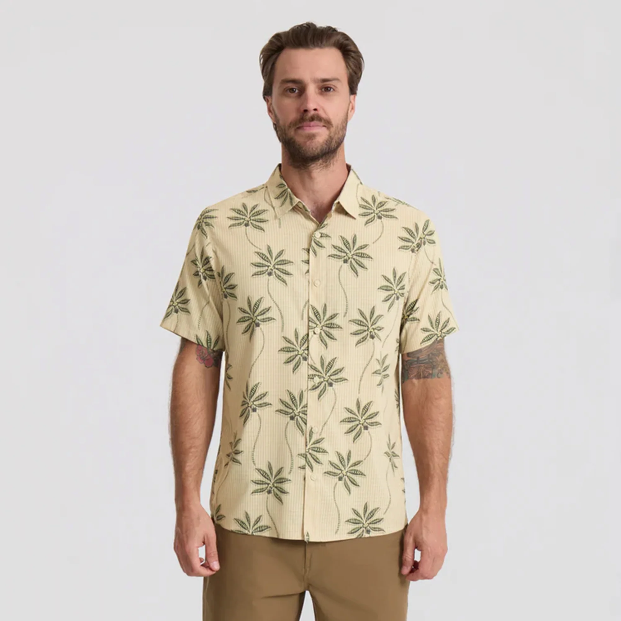 Bless Up Breathable Stretch Shirt - Fossil Print - Image 4