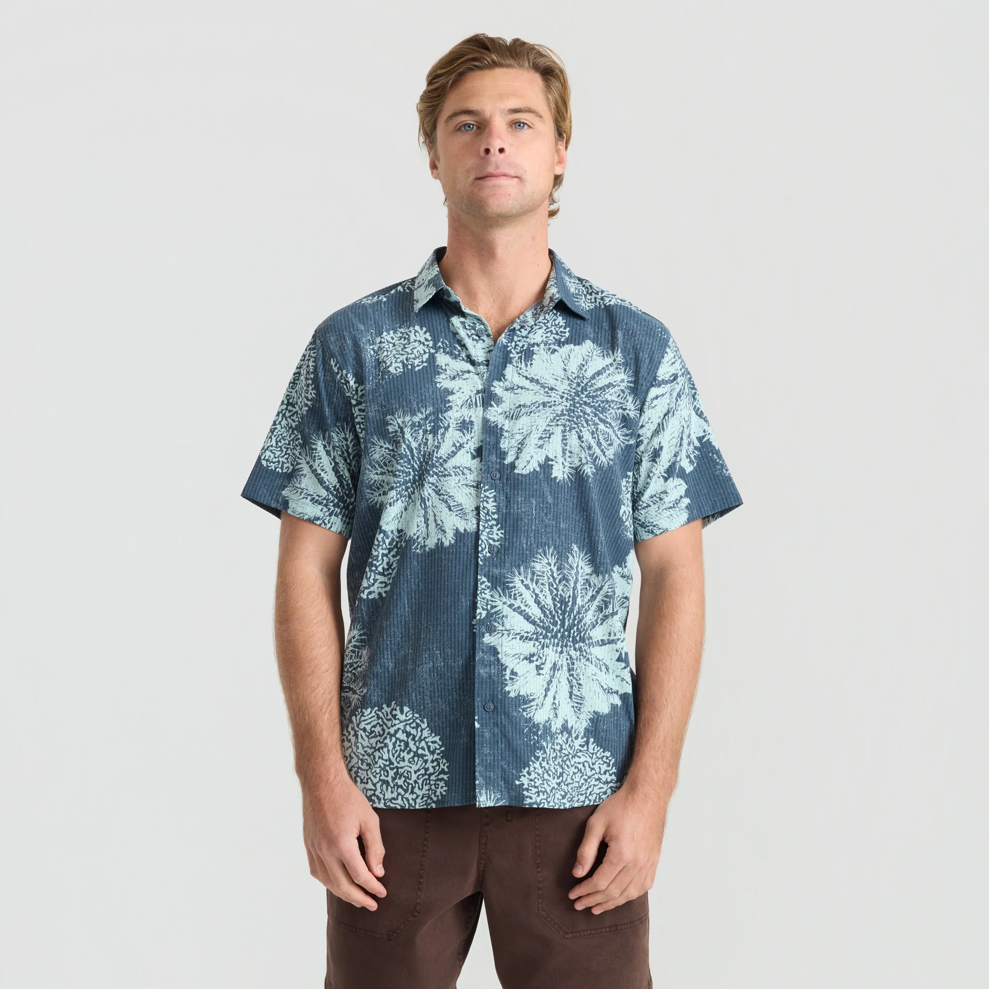 Bless Up Breathable Stretch Shirt - Navy Pukpulko - Image 4