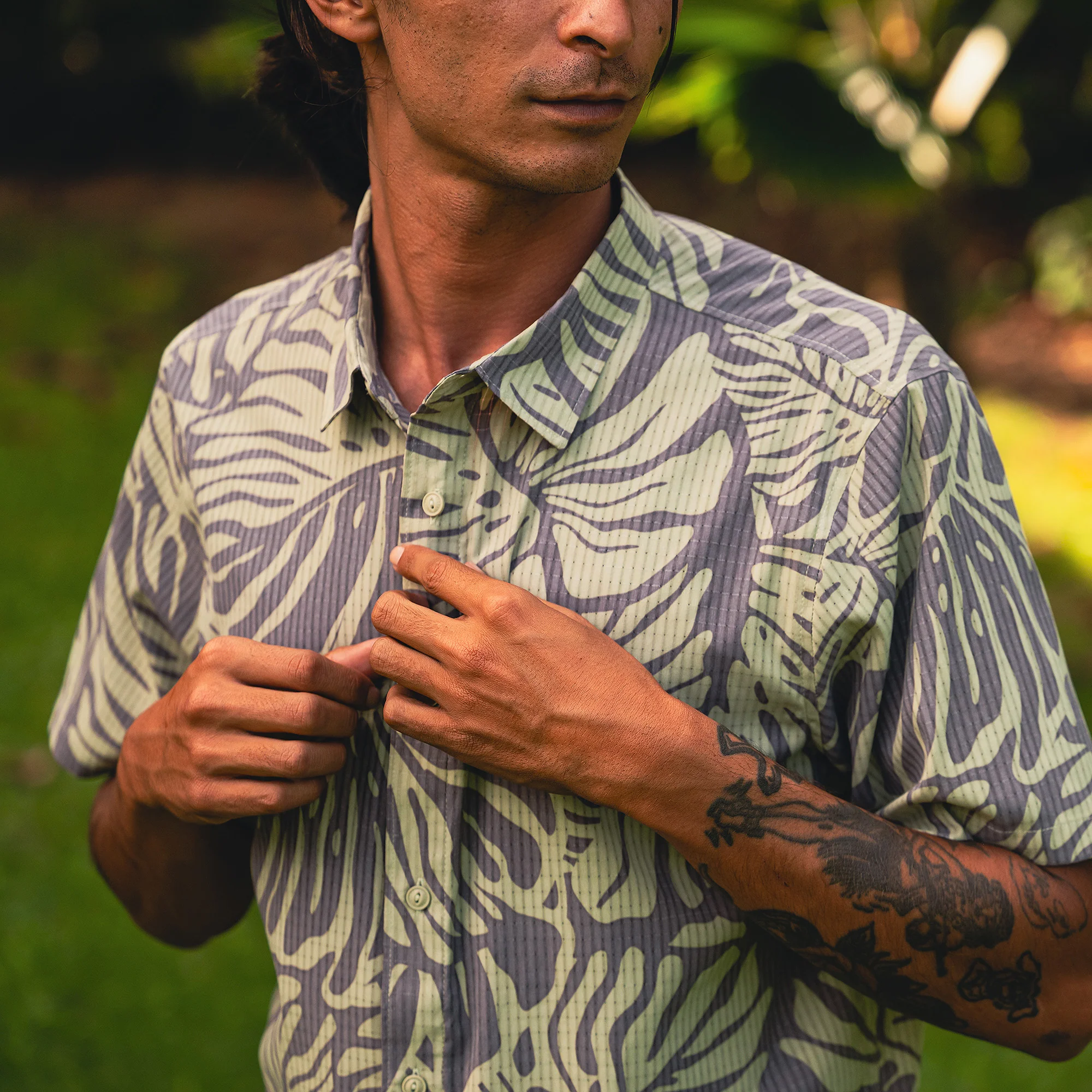Bless Up Breathable Stretch Shirt - Shark - Image 3