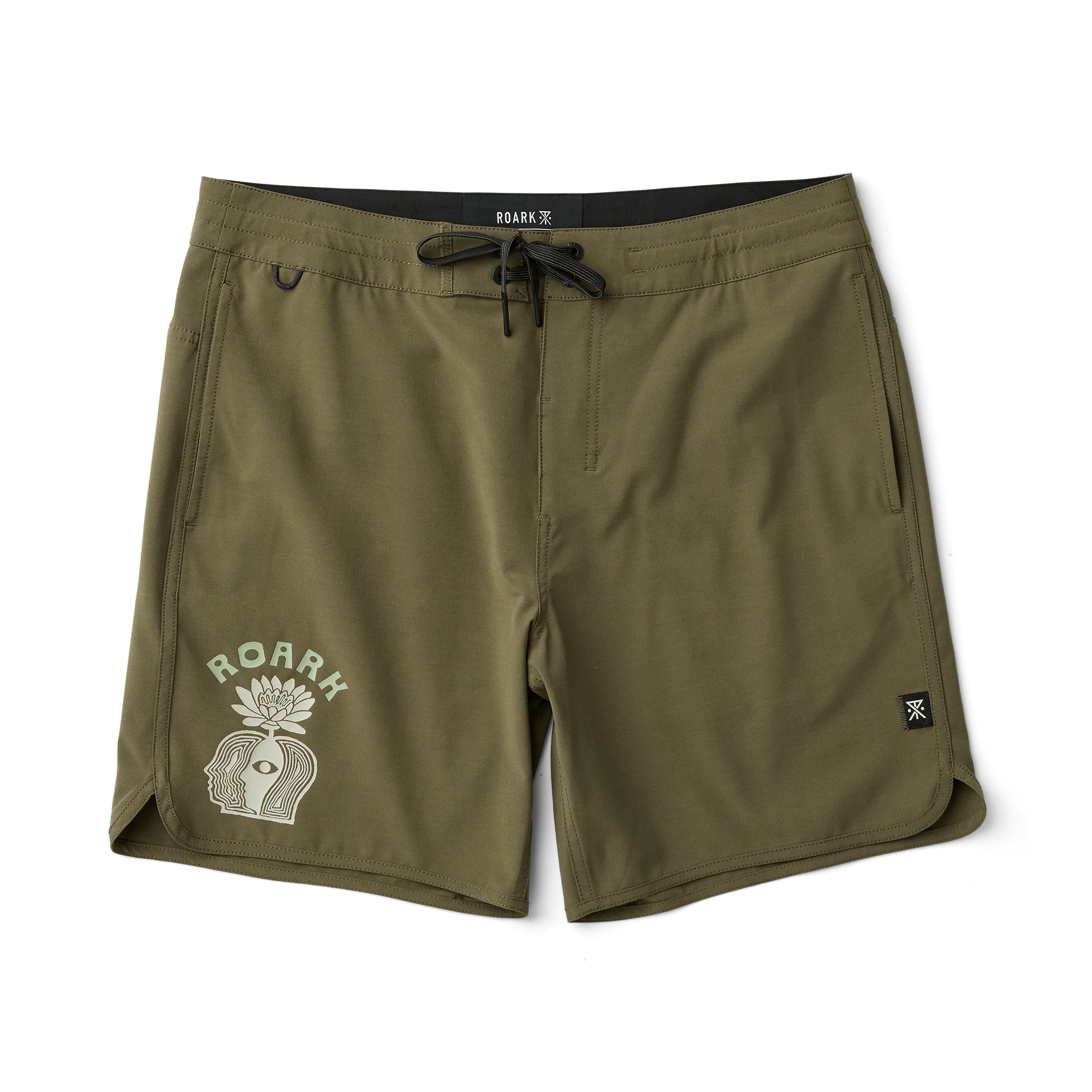 Chiller Scallop 17" Boardshorts - Military