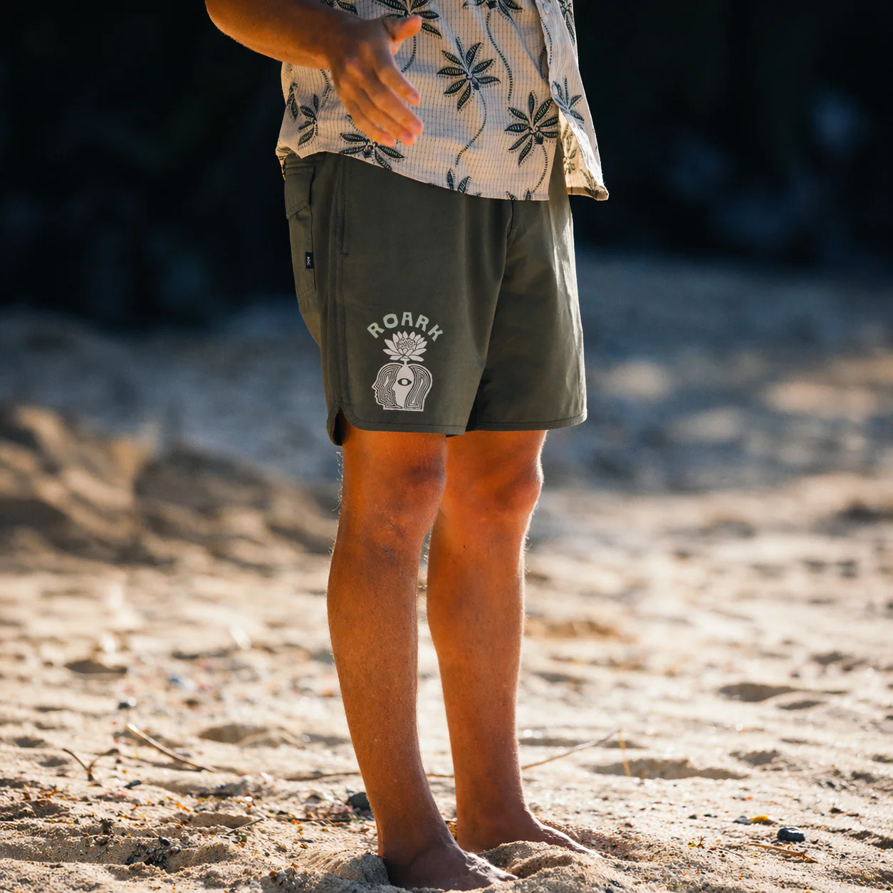 Chiller Scallop 17" Boardshorts - Military - Image 2