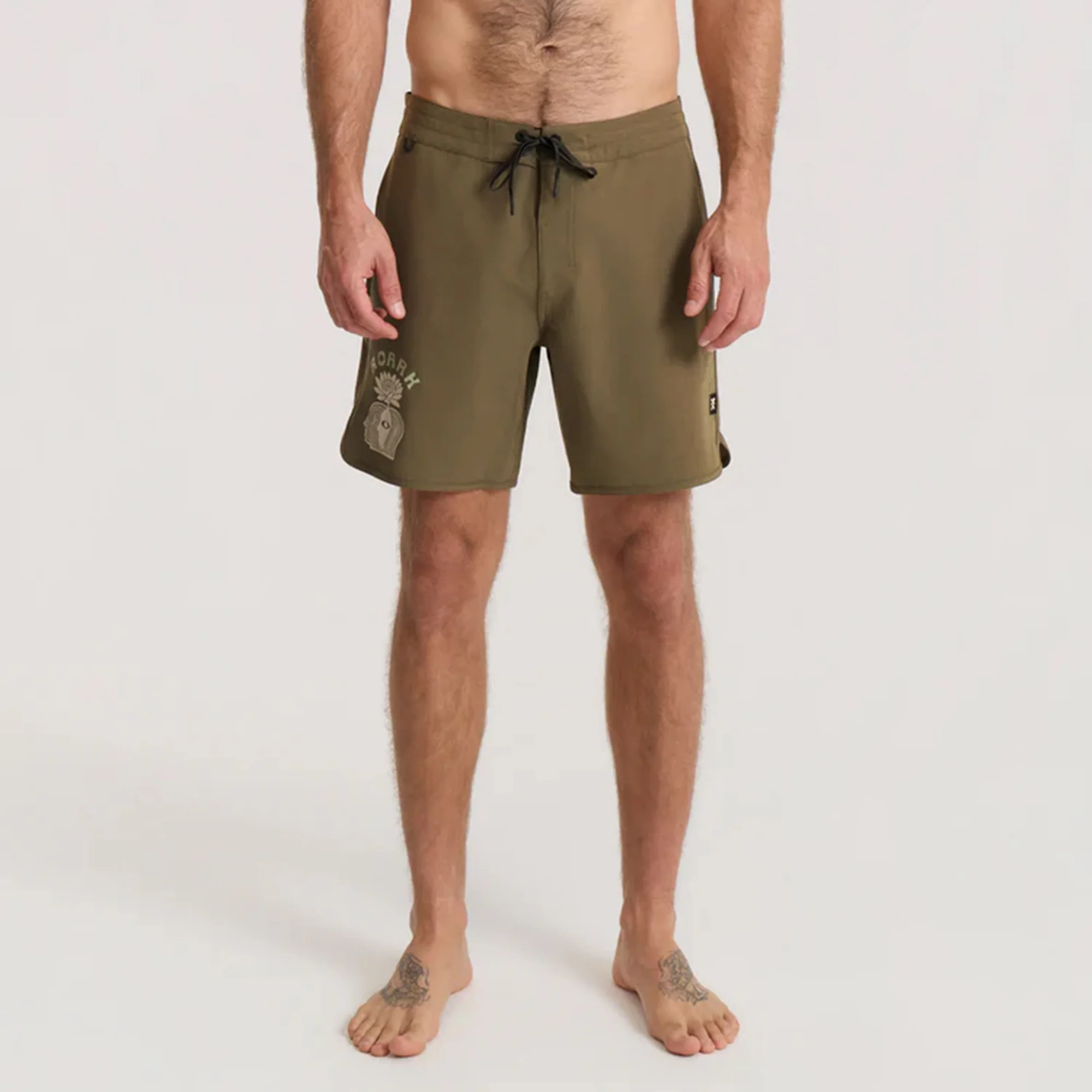 Chiller Scallop 17" Boardshorts - Military - Image 3
