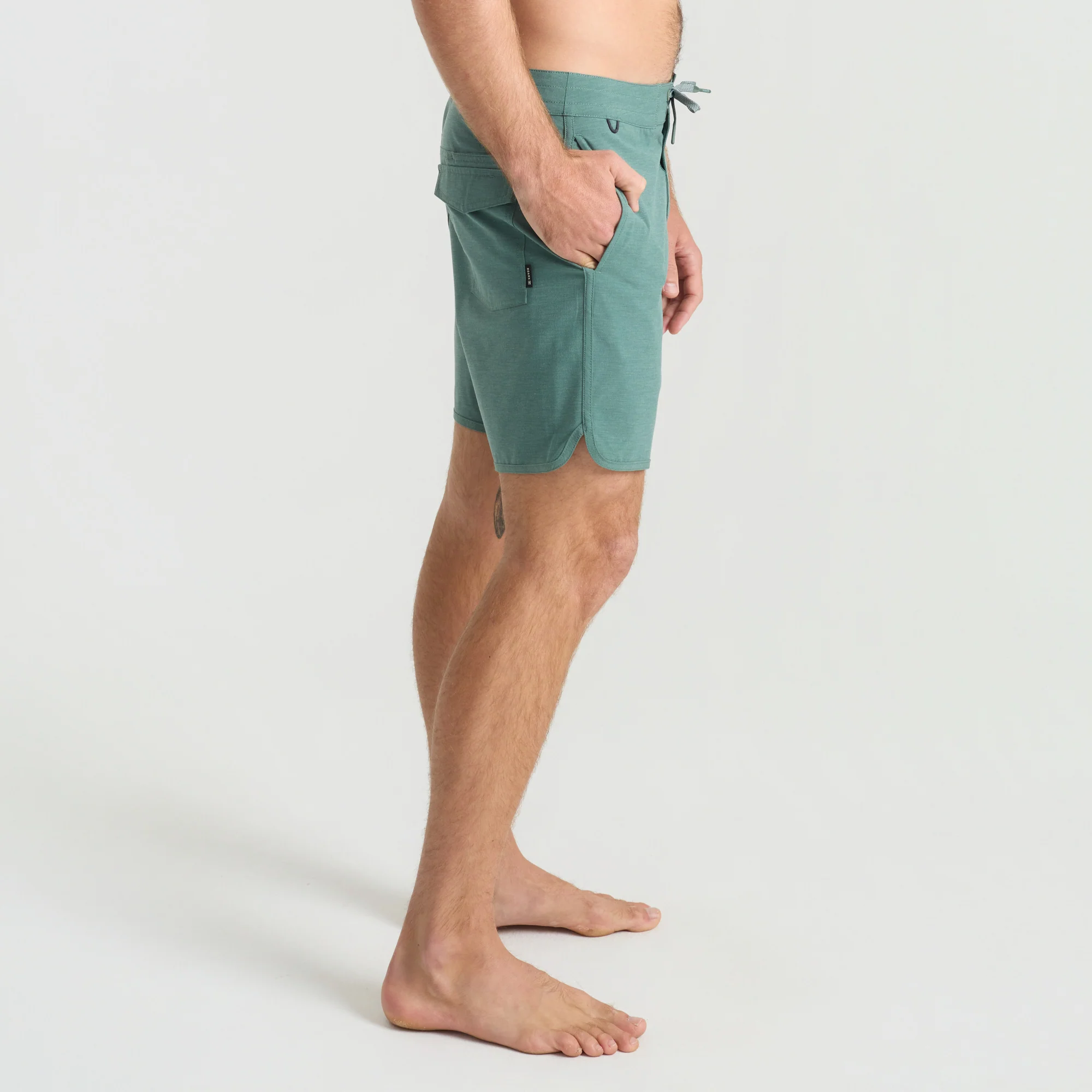 Chiller Scallop 17" Boardshorts - Slate Green - Image 4