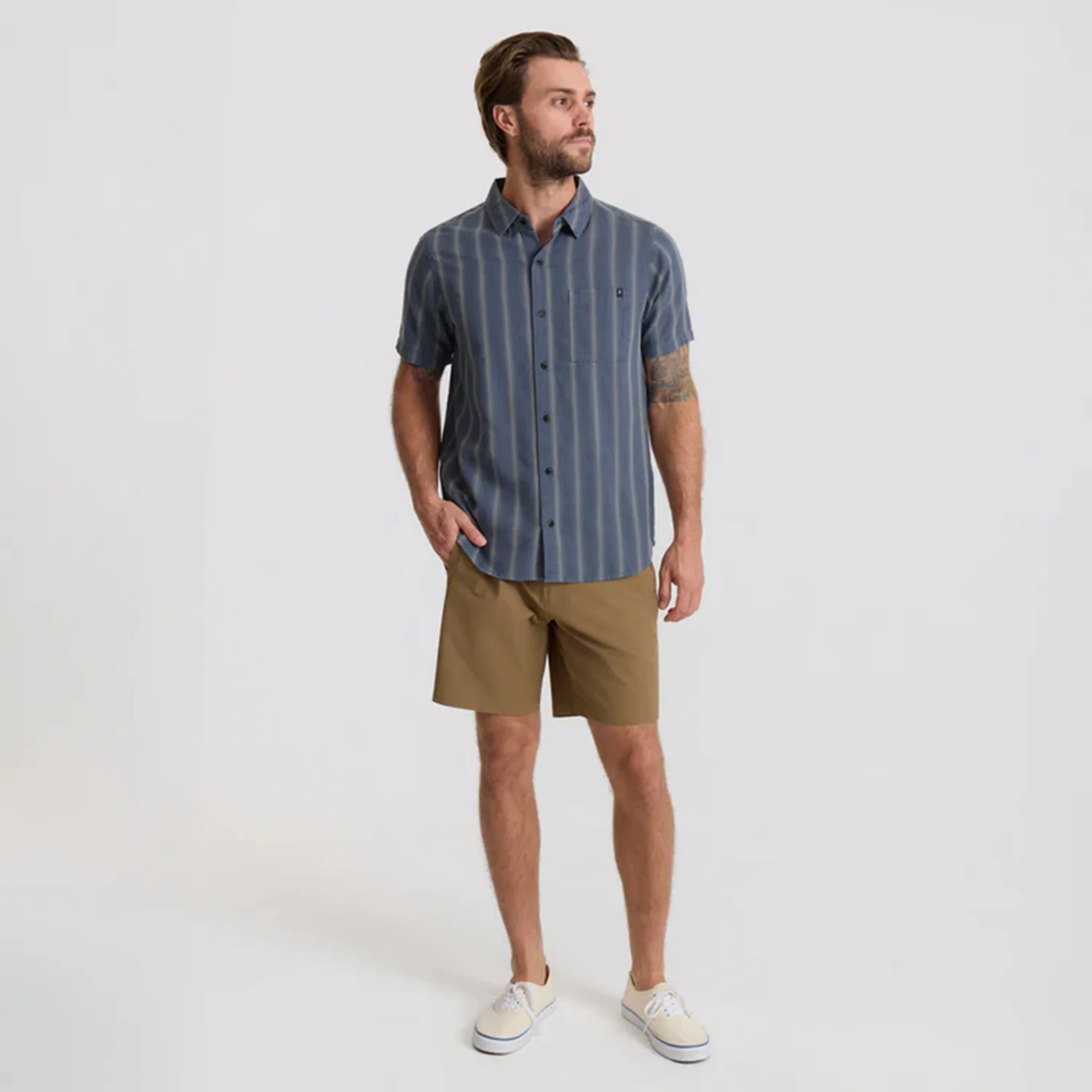 Crosswinds Button Up Shirt - Neptune - Image 4