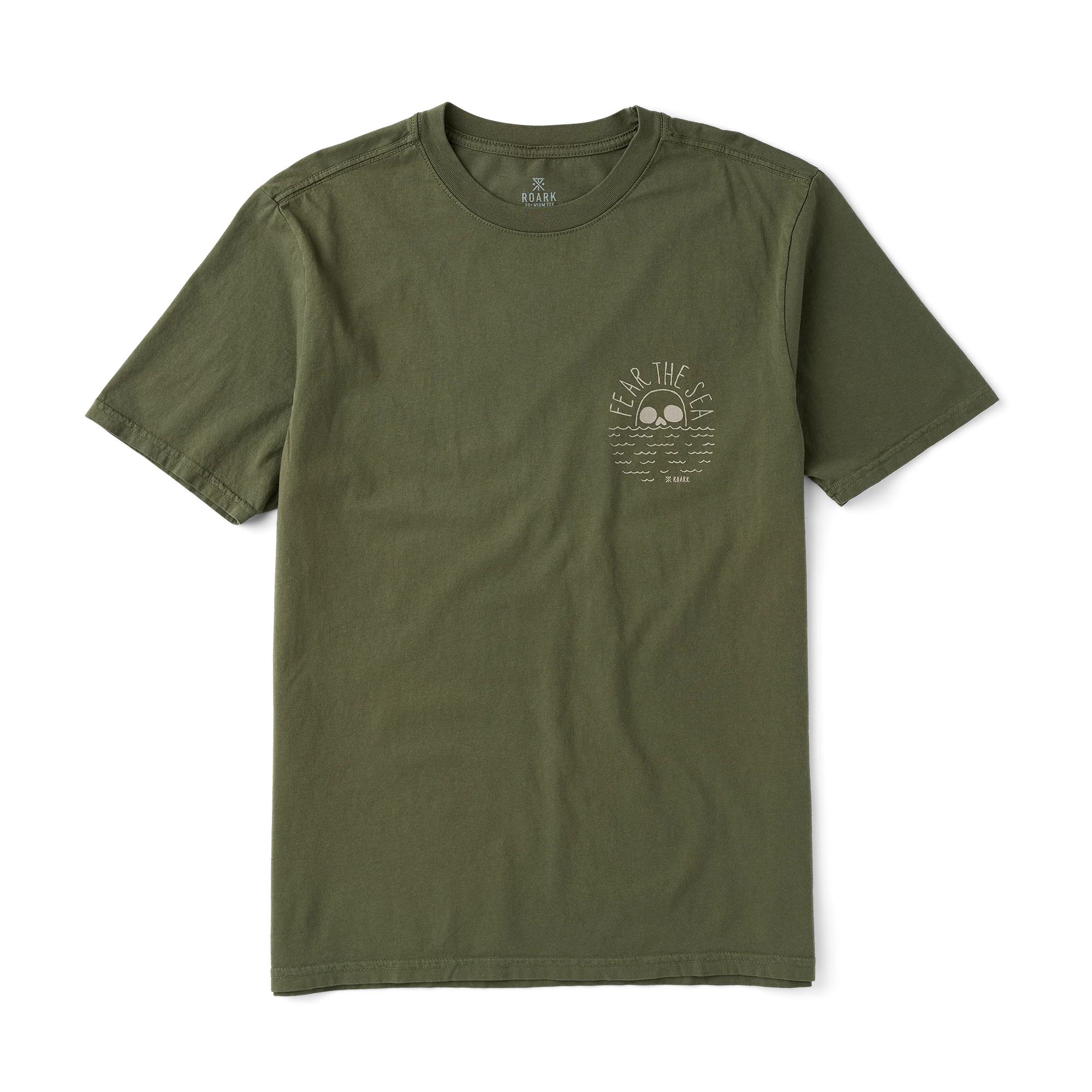 Fear The Sea Premium Tee - Military - Image 2