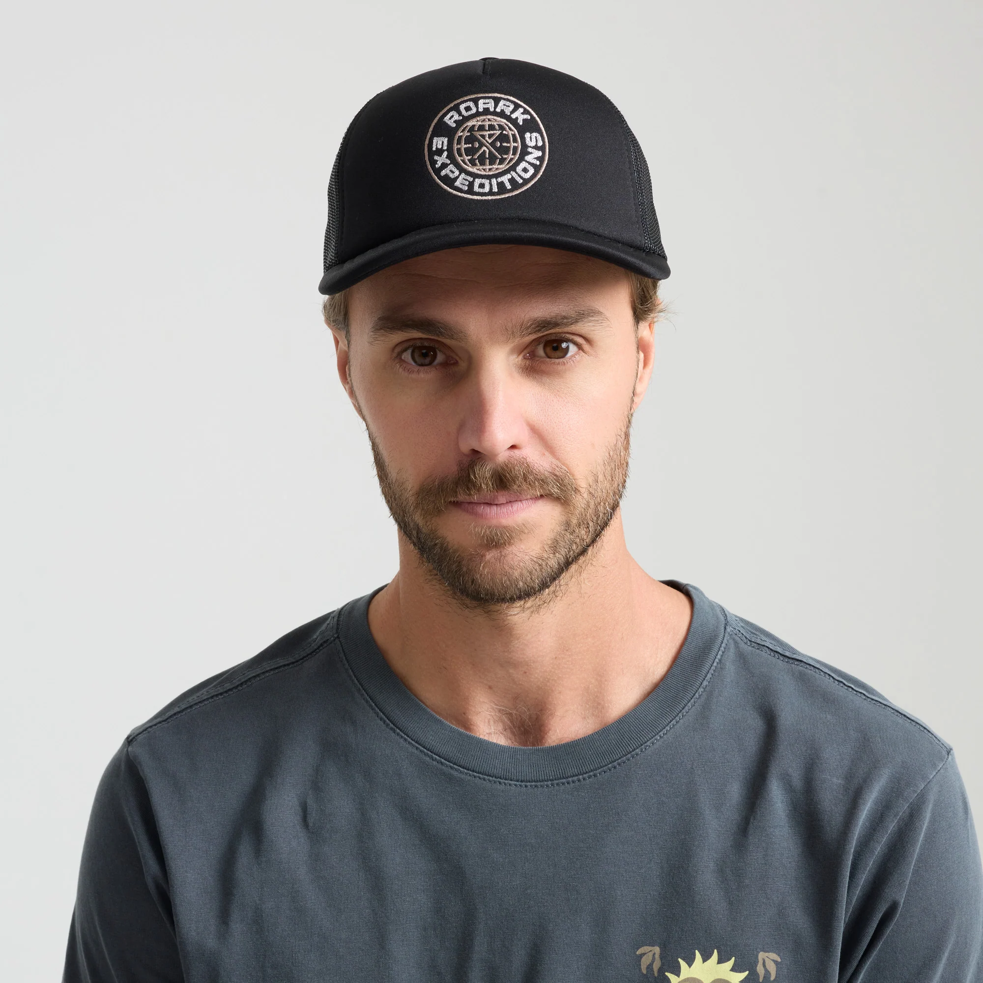 Foam Trucker Global Snapback Hat - Black - Image 2