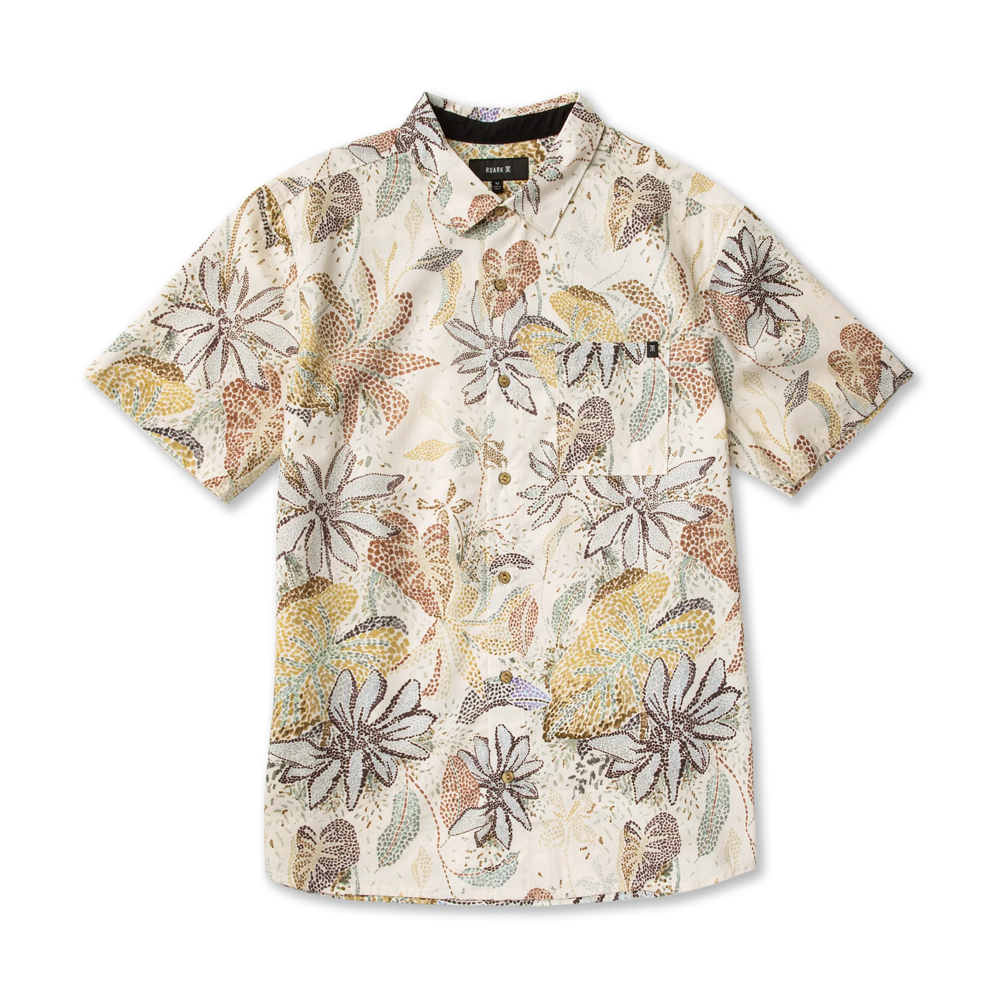Journey Short Sleeve Button Up Shirt - Ivory