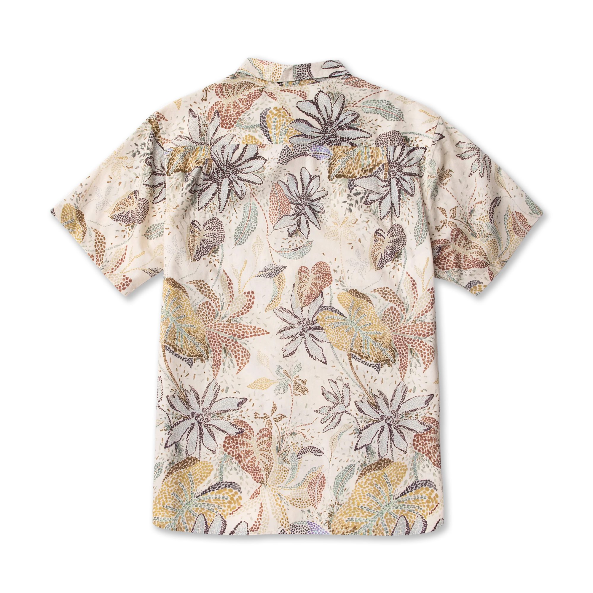 Journey Short Sleeve Button Up Shirt - Ivory - Image 2
