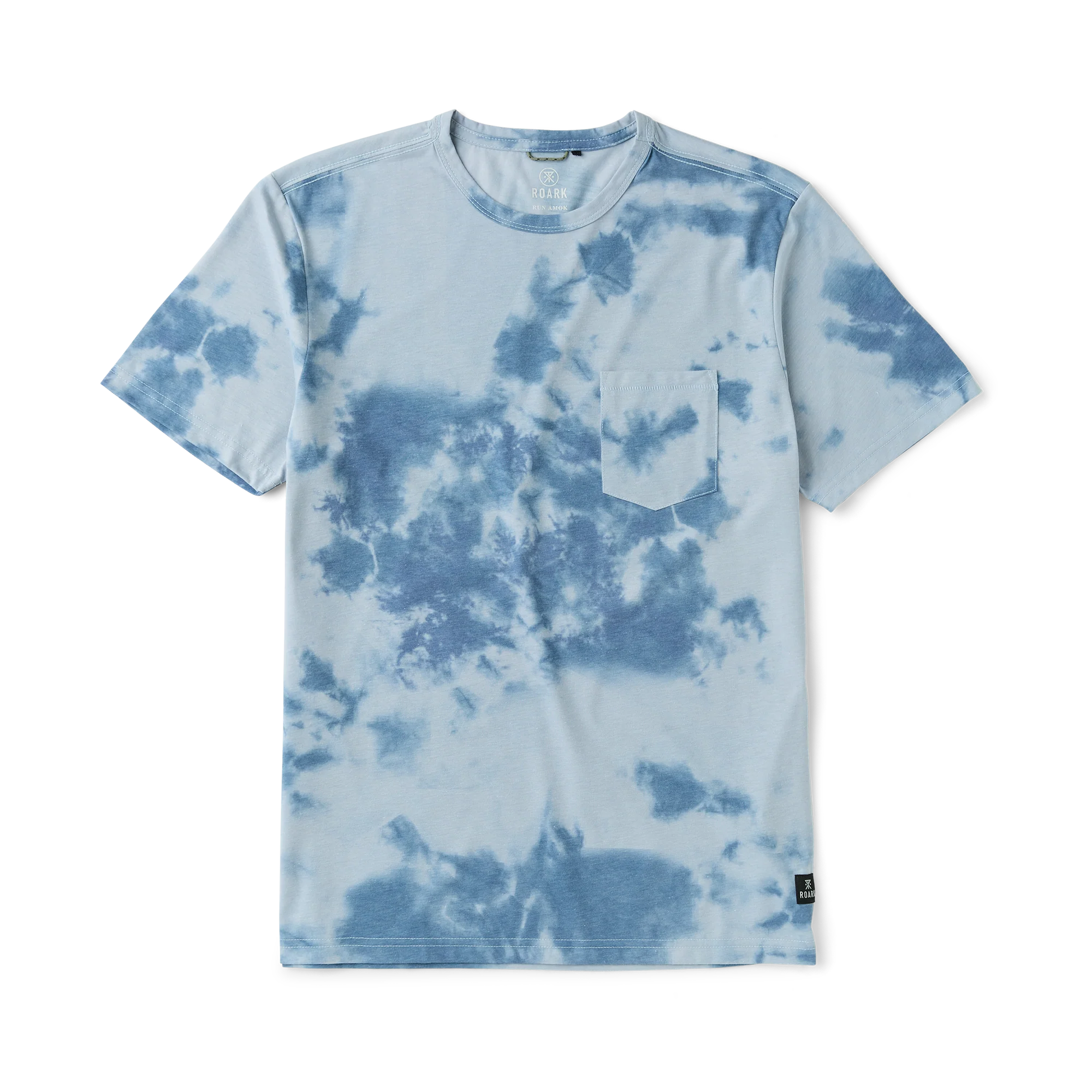 Mathis Active Tie Dye Pocket Short Sleeve Tee - Neptune Tie Dye