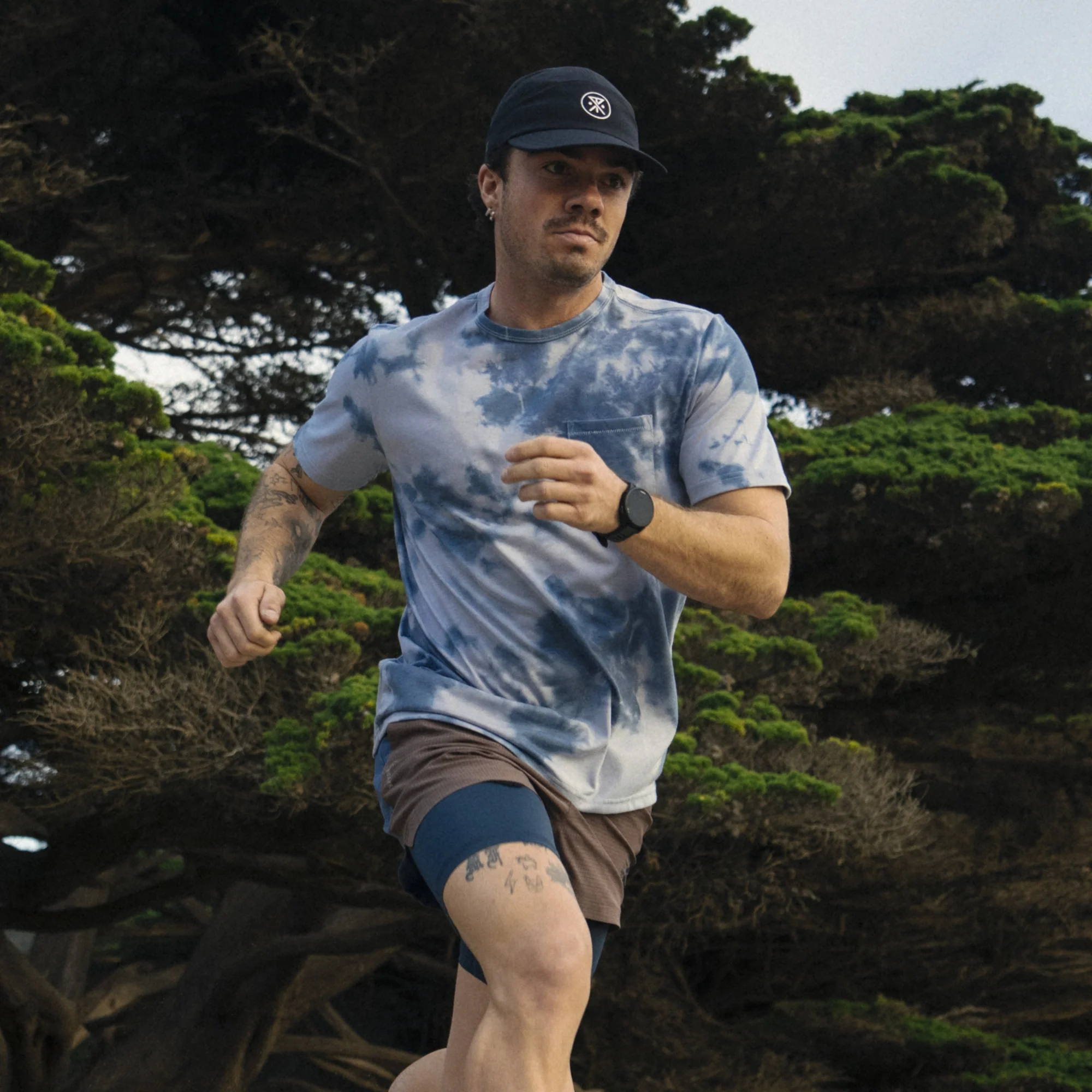 Mathis Active Tie Dye Pocket Short Sleeve Tee - Neptune Tie Dye - Image 2