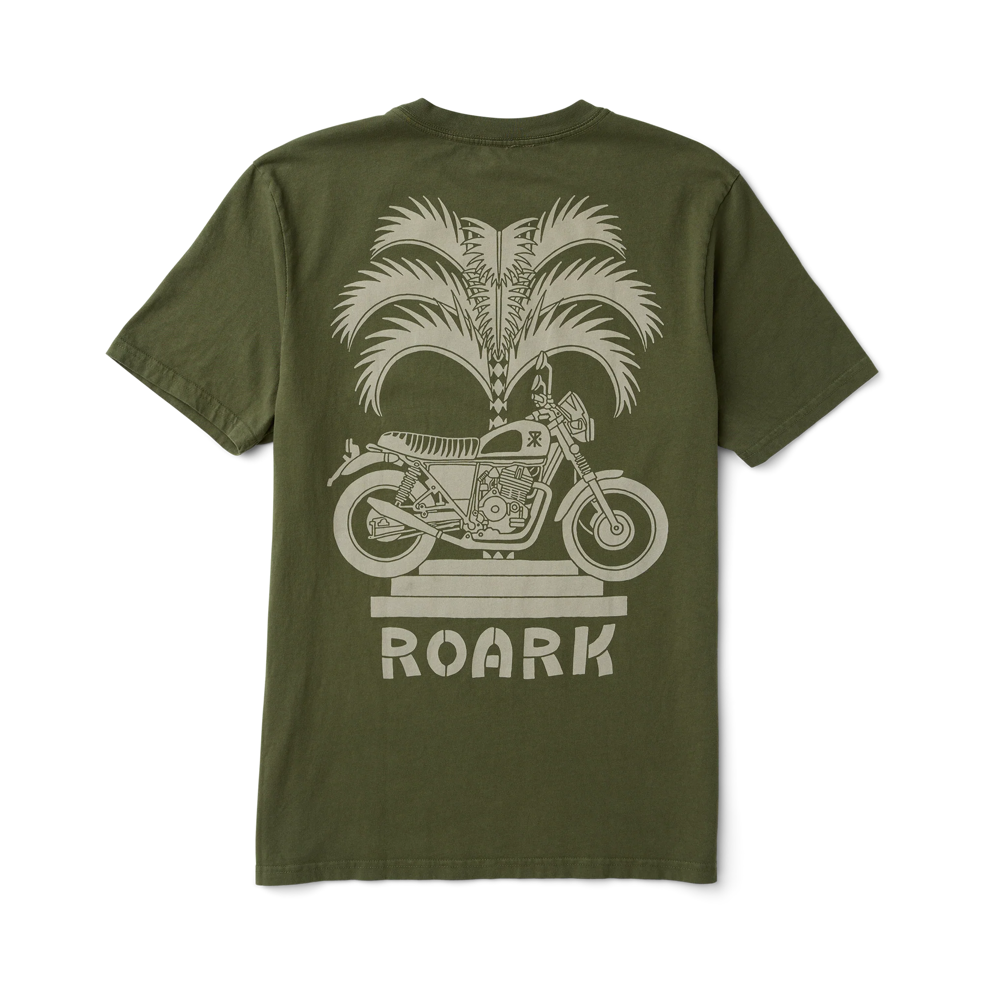 Moto Palm Premium Tee - Military