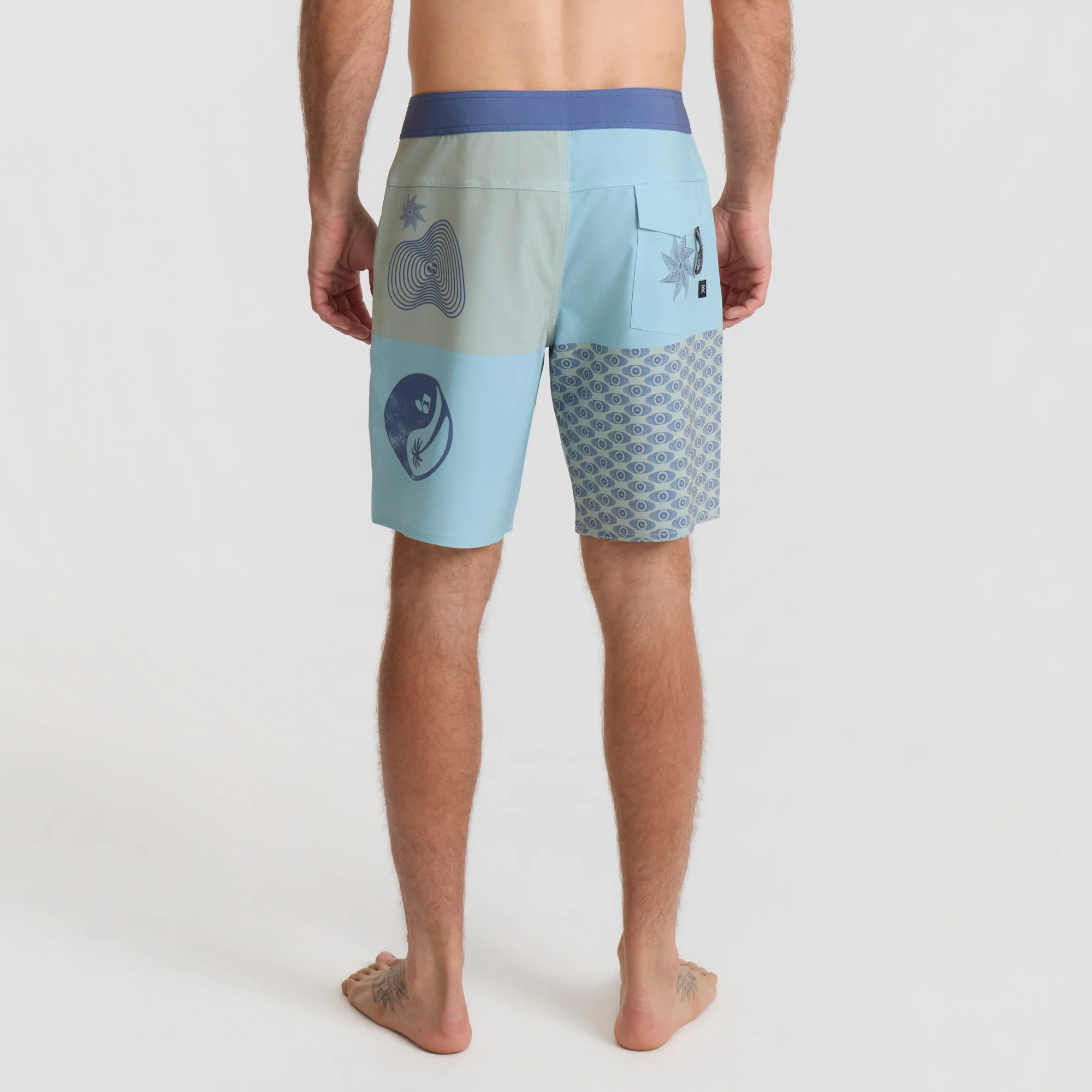 Passage 18.5" Boardshorts - Hazy Blue - Image 3