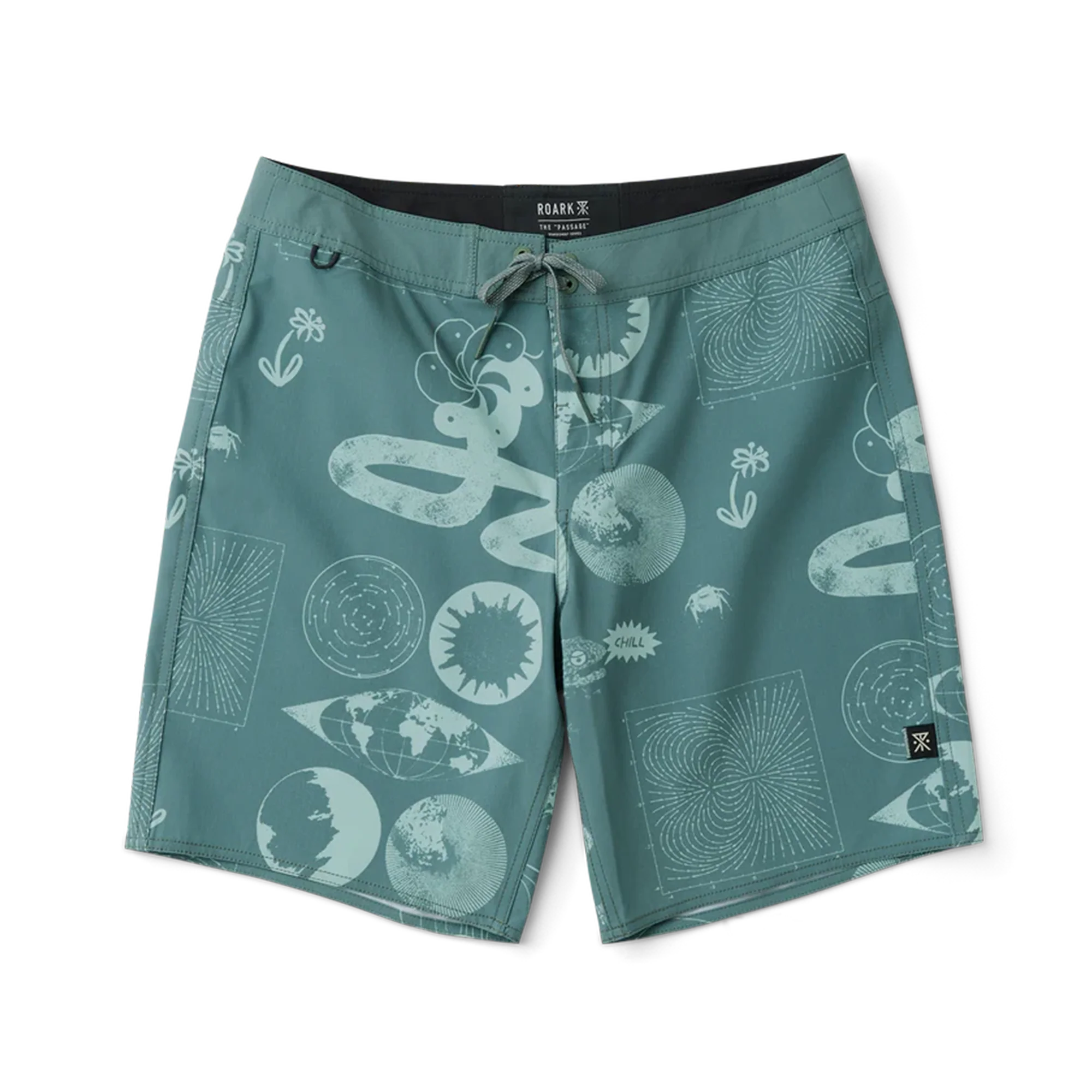 Passage 18.5" Boardshorts - Slate Green