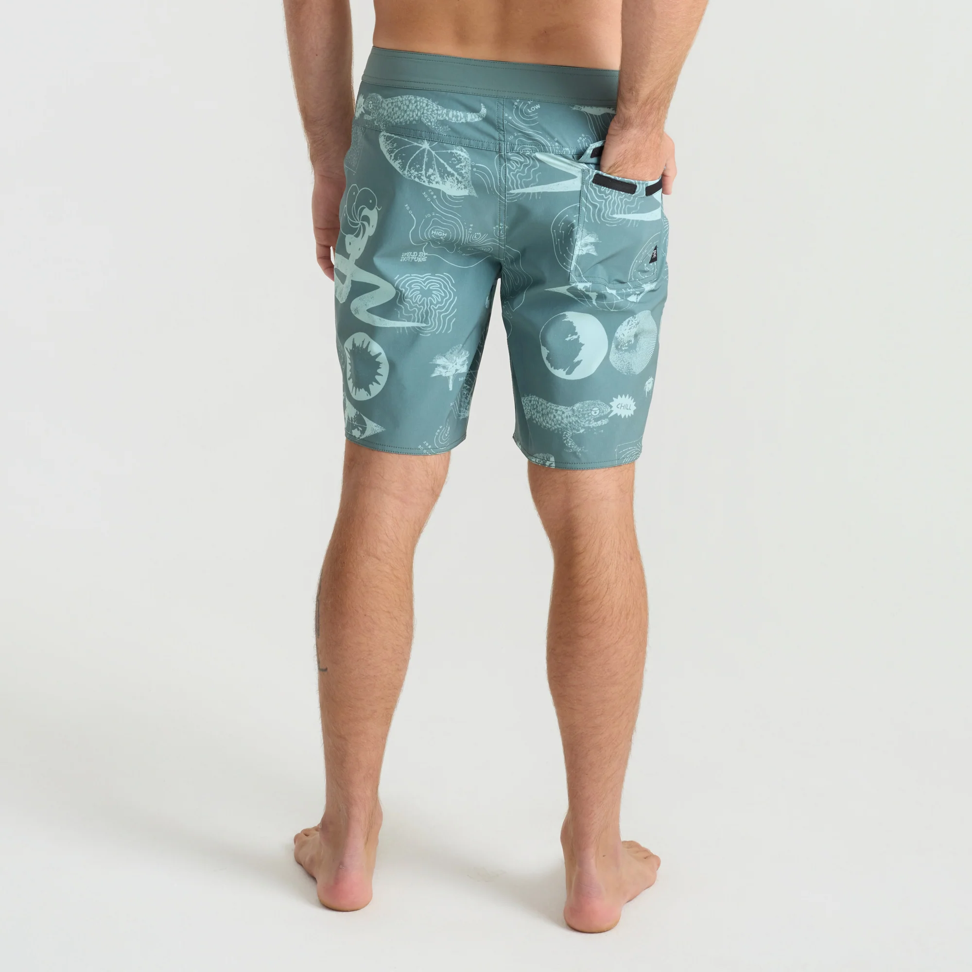 Passage 18.5" Boardshorts - Slate Green - Image 4