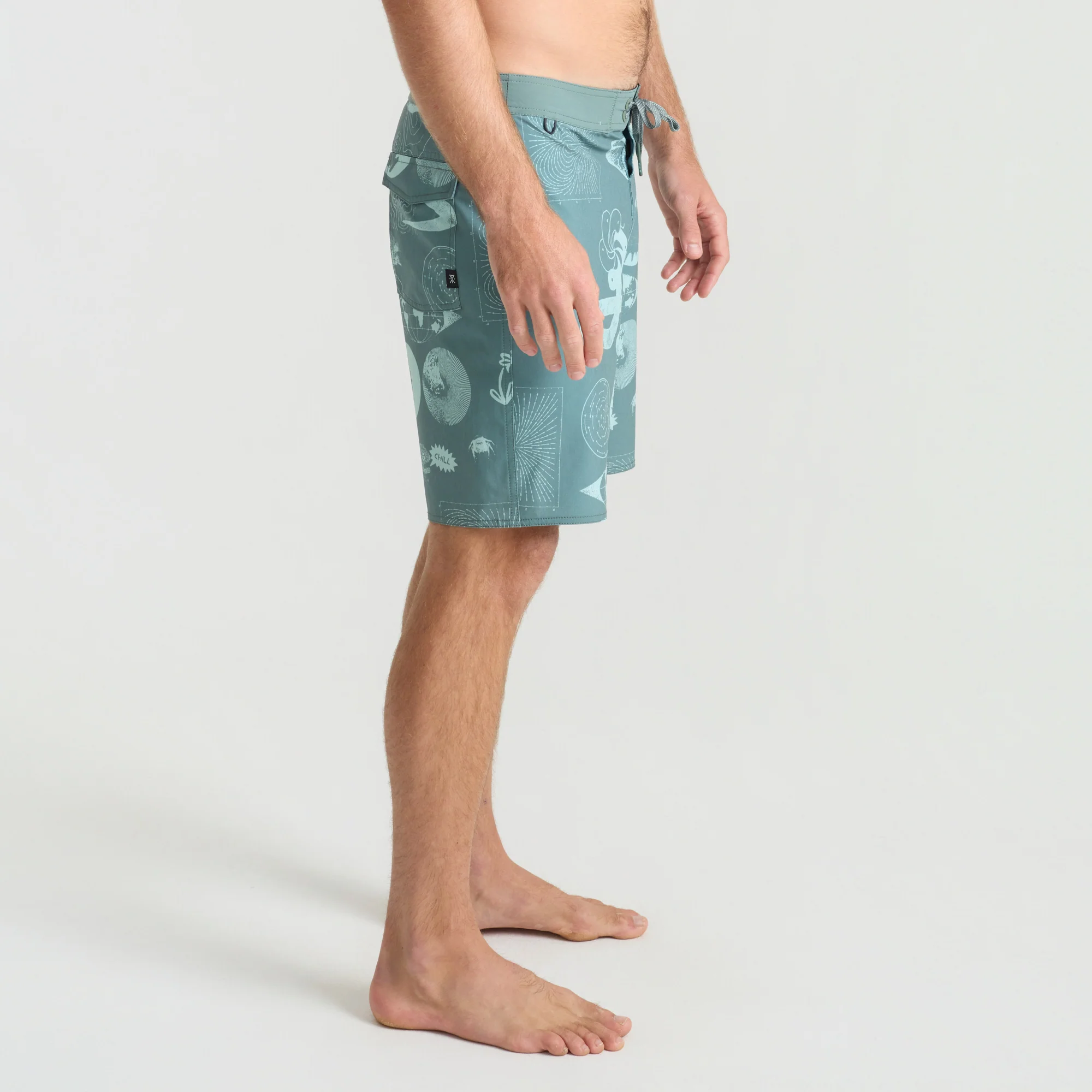 Passage 18.5" Boardshorts - Slate Green - Image 5