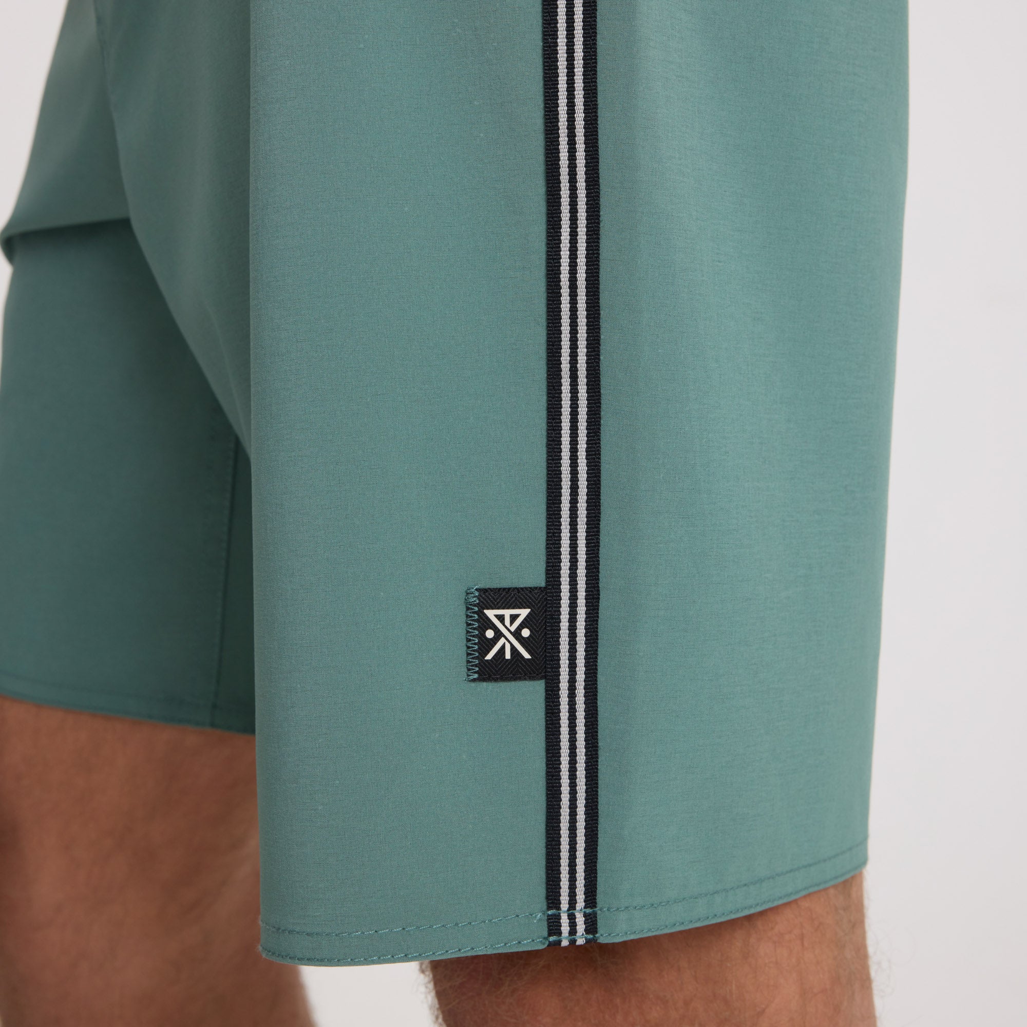 Passage 18.5" Boardshorts - Slate Green Stripe - Image 5