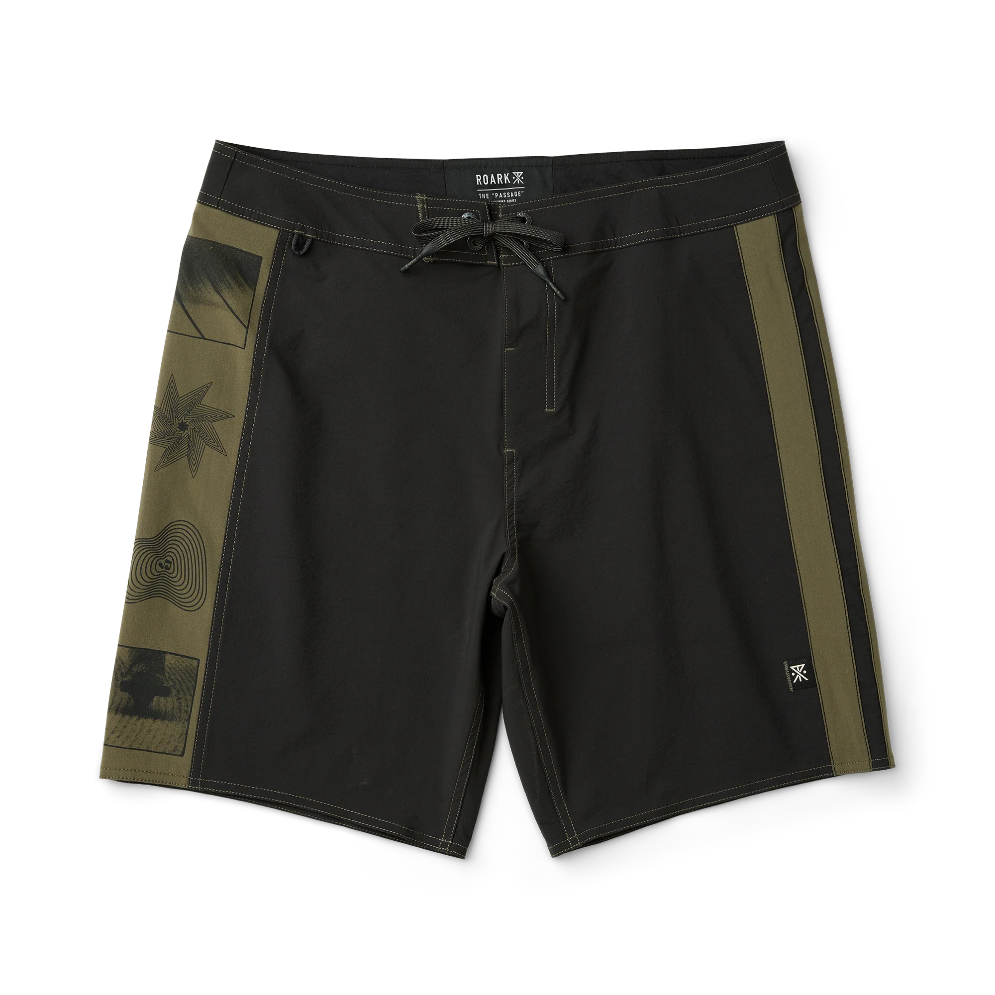 Passage Panel 18.5" Boardshorts - Black