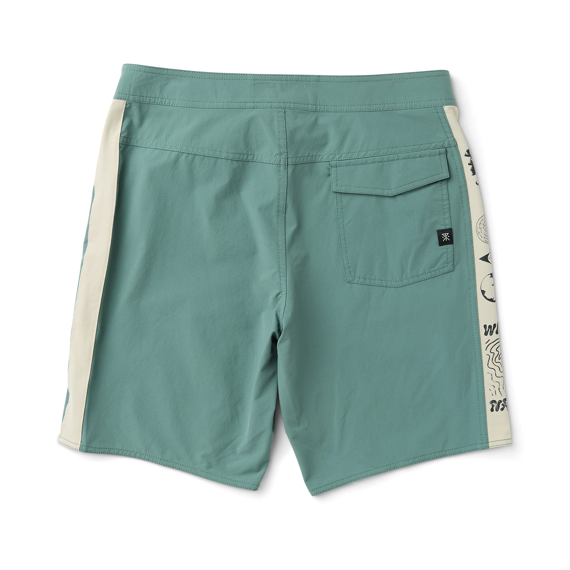 Passage Panel 18.5" Boardshorts - Slate Green - Image 2