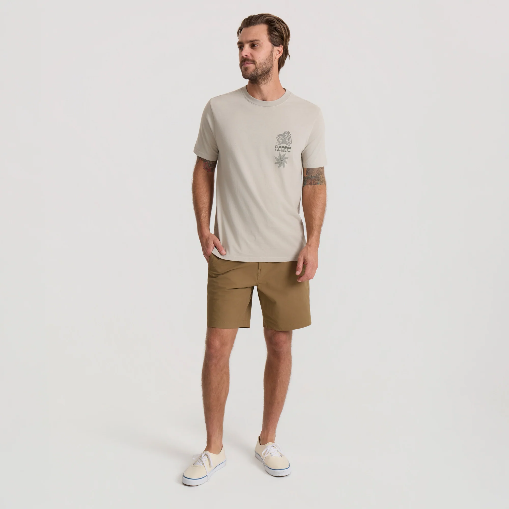 Phonograph Premium Tee - Fossil - Image 4
