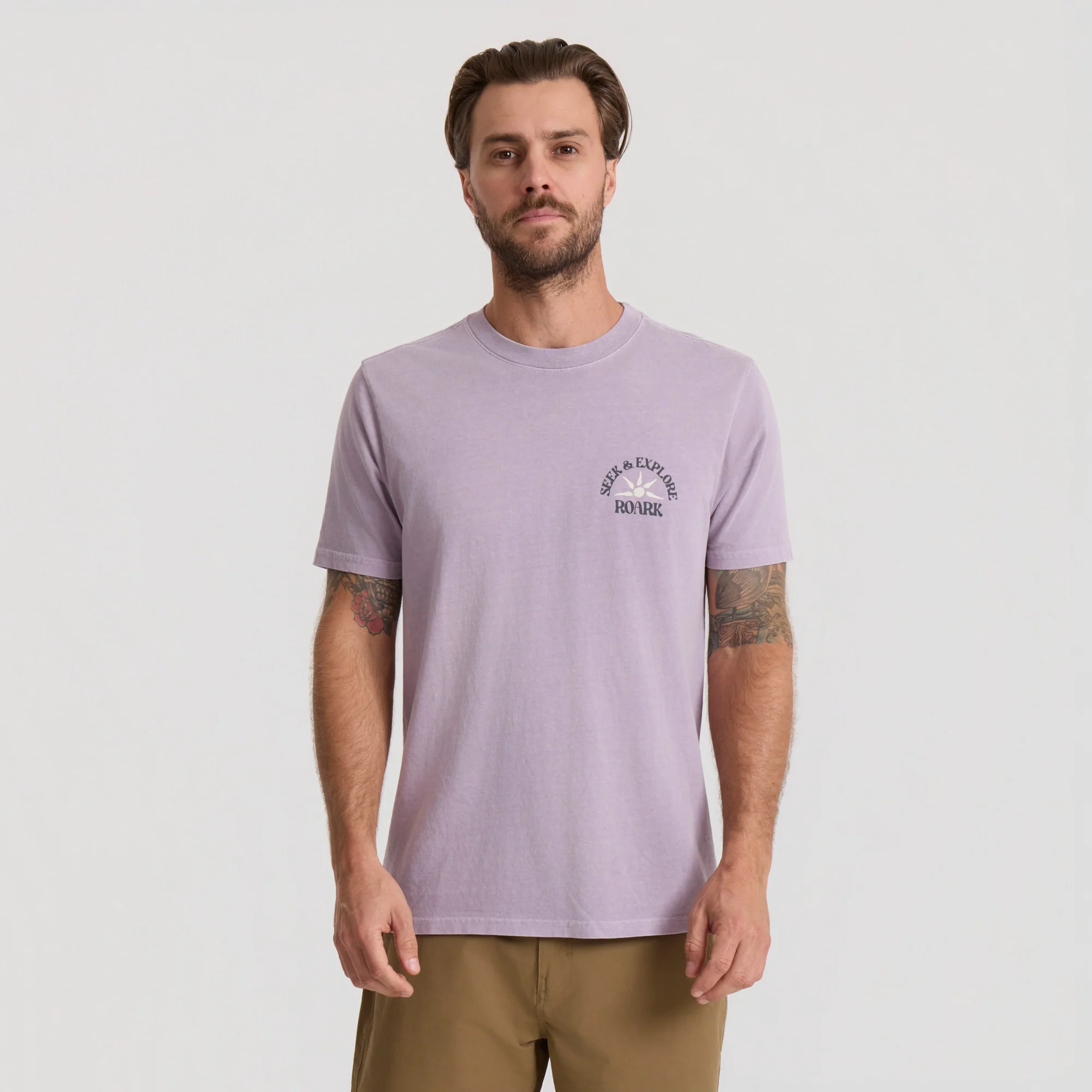 Seek & Explore Premium Tee - Dusty Lilac - Image 2