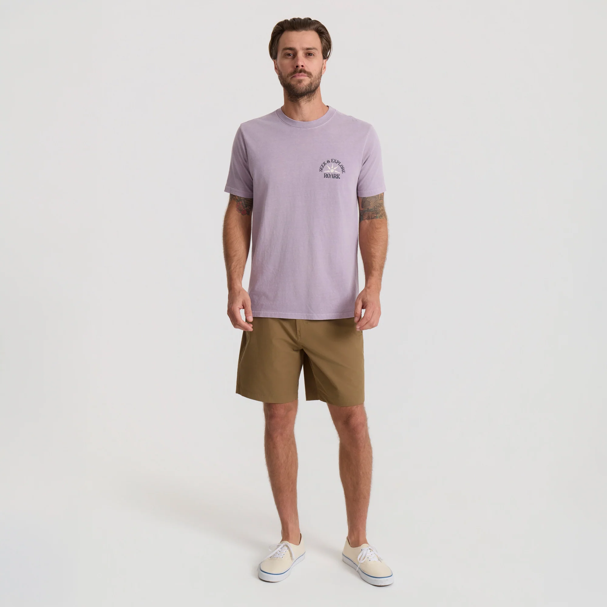 Seek & Explore Premium Tee - Dusty Lilac - Image 4