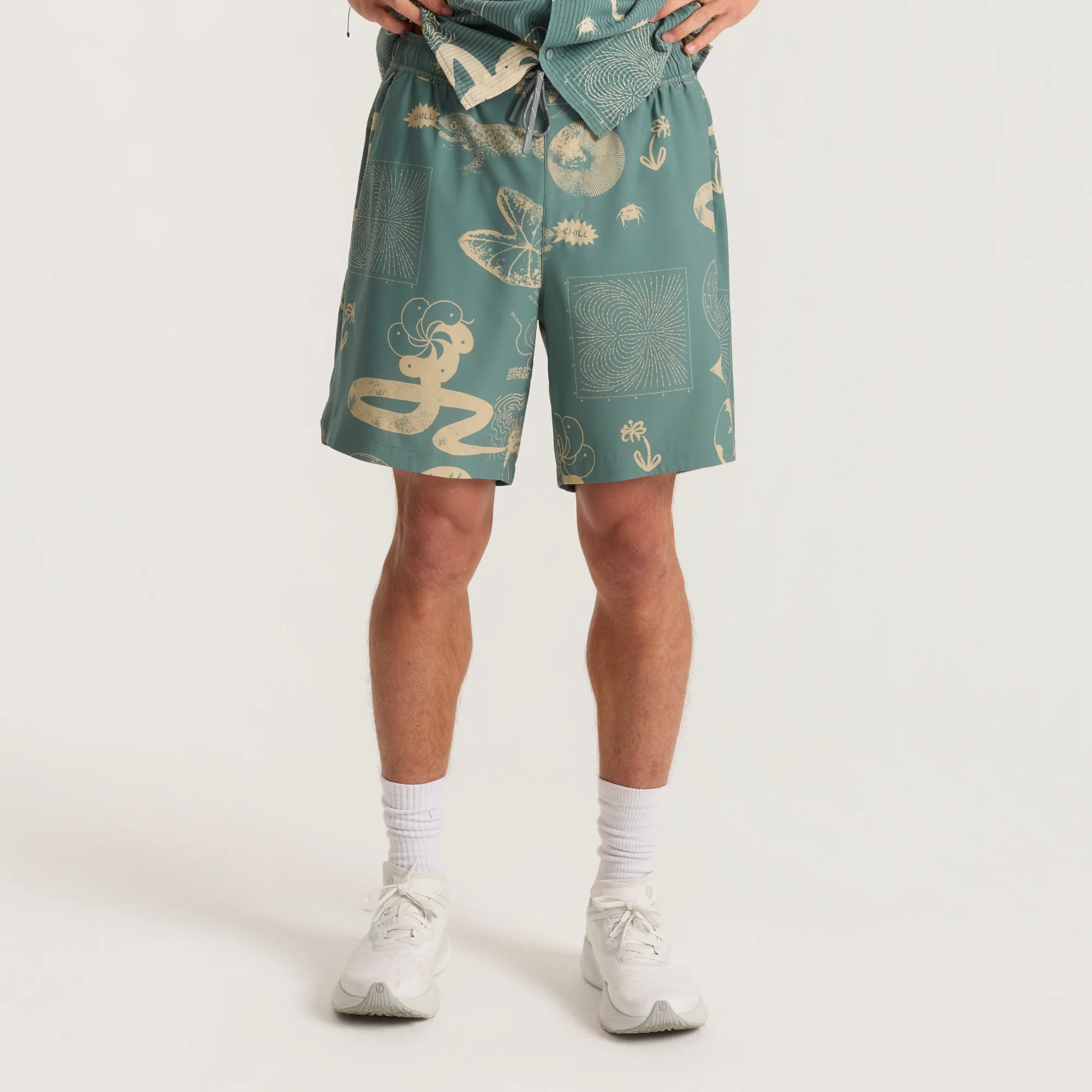 Serrano 7" Active Stretch Shorts - Slate Green - Image 4