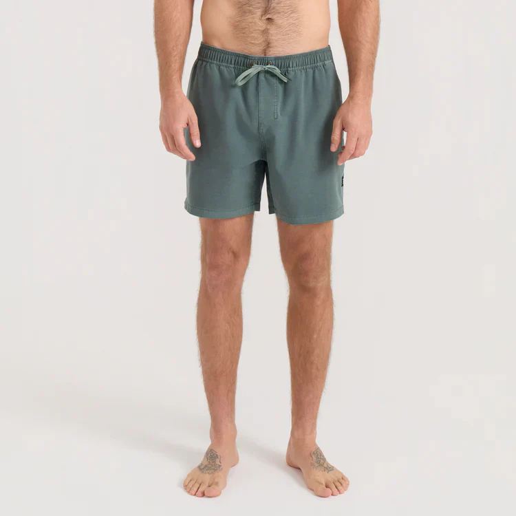 Shorey 16" Trunks - Washed Slate Green - Image 2