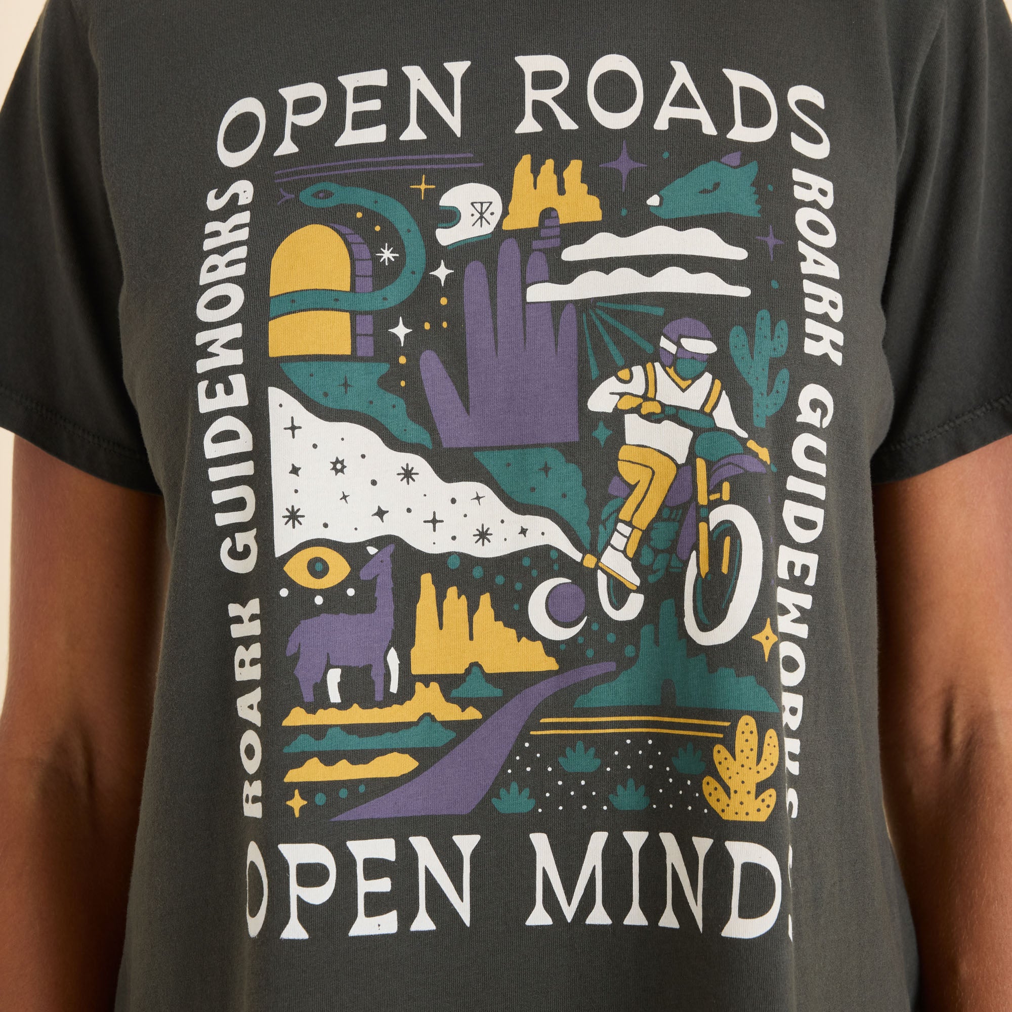 Open Roads Everyday Premium Tee - Dark Military - Image 4