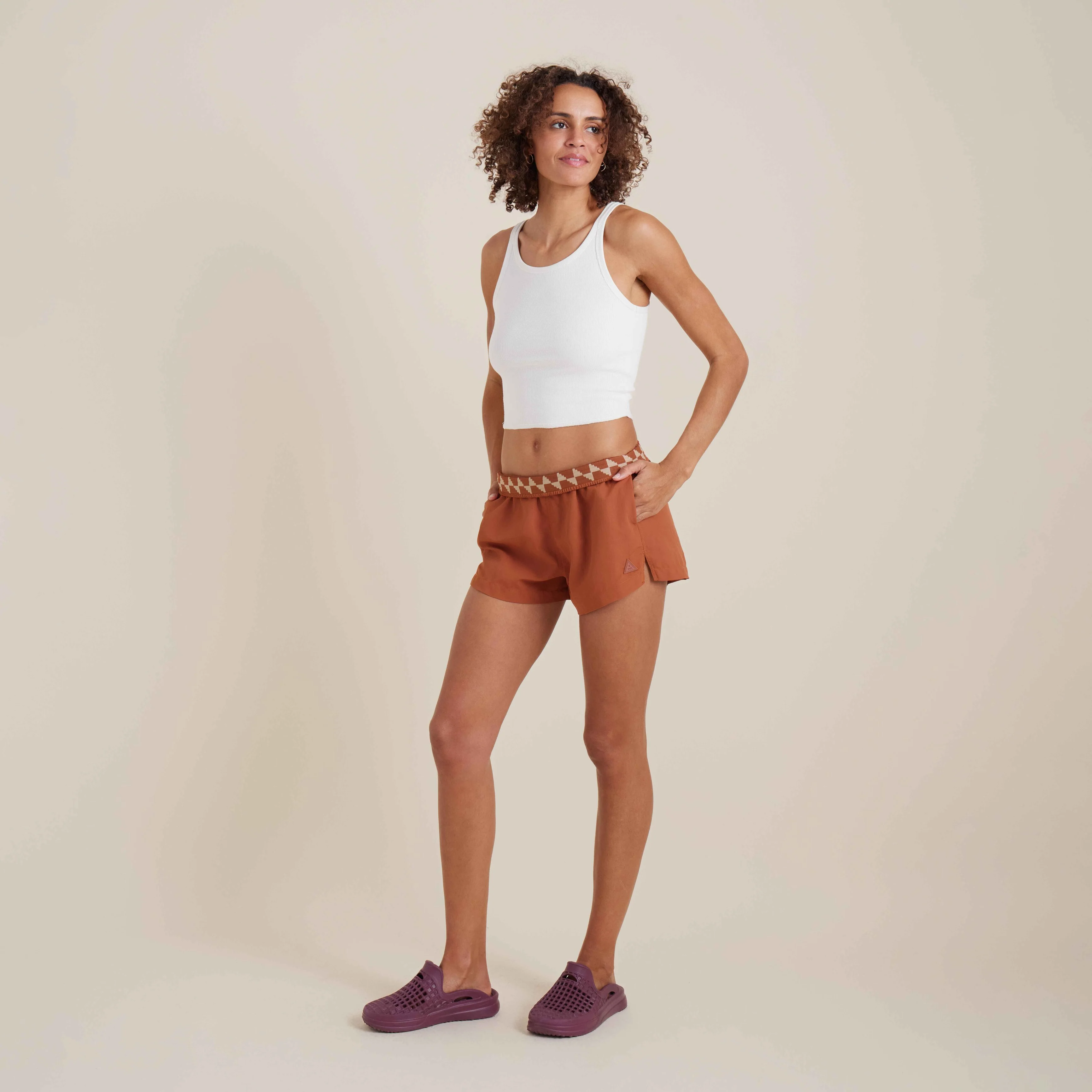 River Hybrid Shorts - Coconut Shell - Image 4