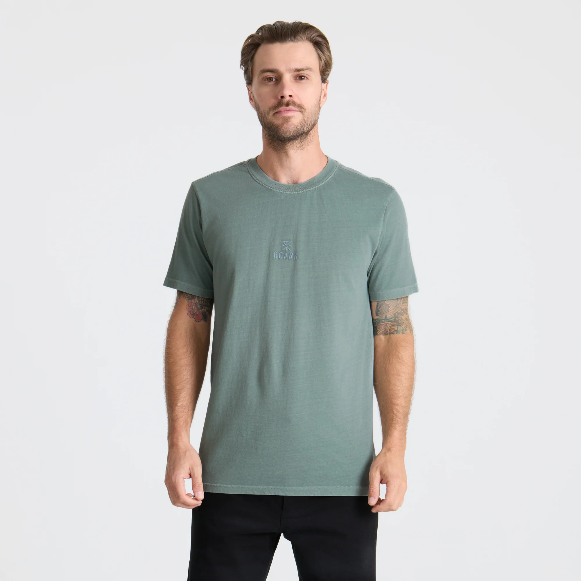 Safecamp Embroidery Premium Tee - Dusty Green - Image 2