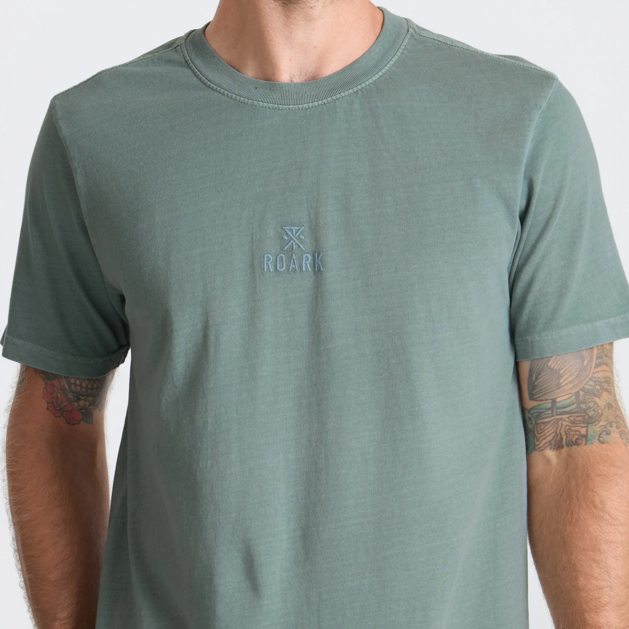 Safecamp Embroidery Premium Tee - Dusty Green - Image 5